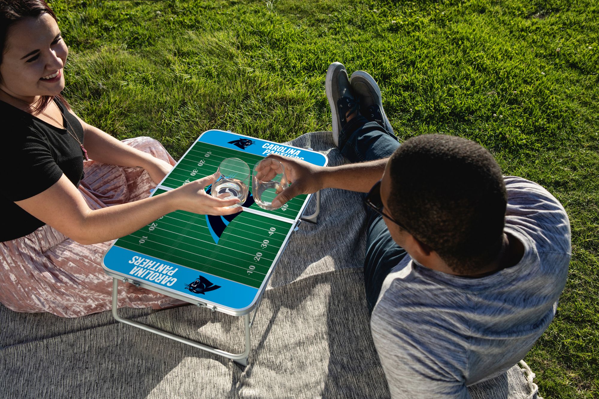 Picnic Time Carolina Panthers Mini Portable Concert Table product image