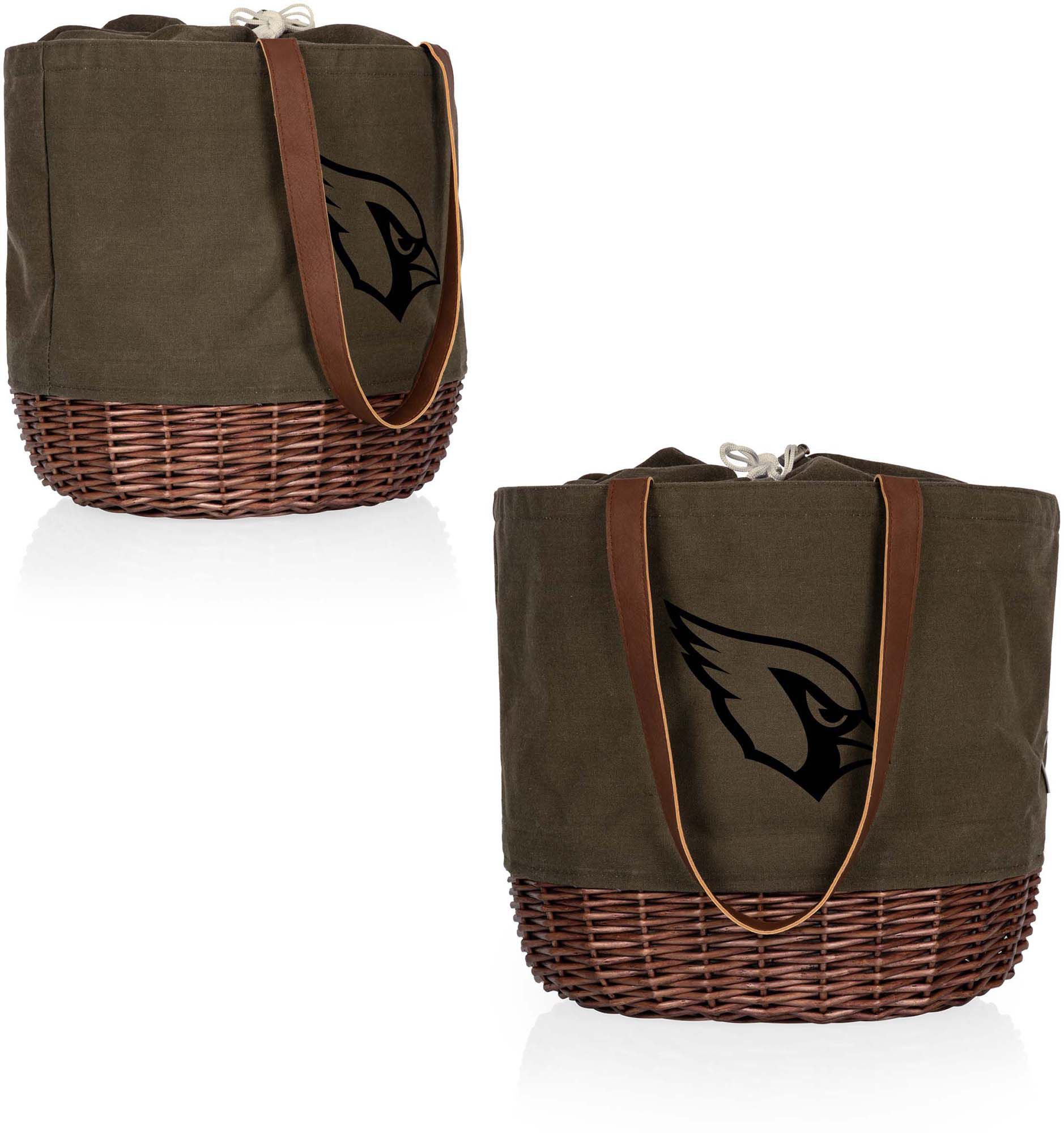 Picnic Time Arizona Cardinals Coronado Canvas and Willow Basket Tote product image