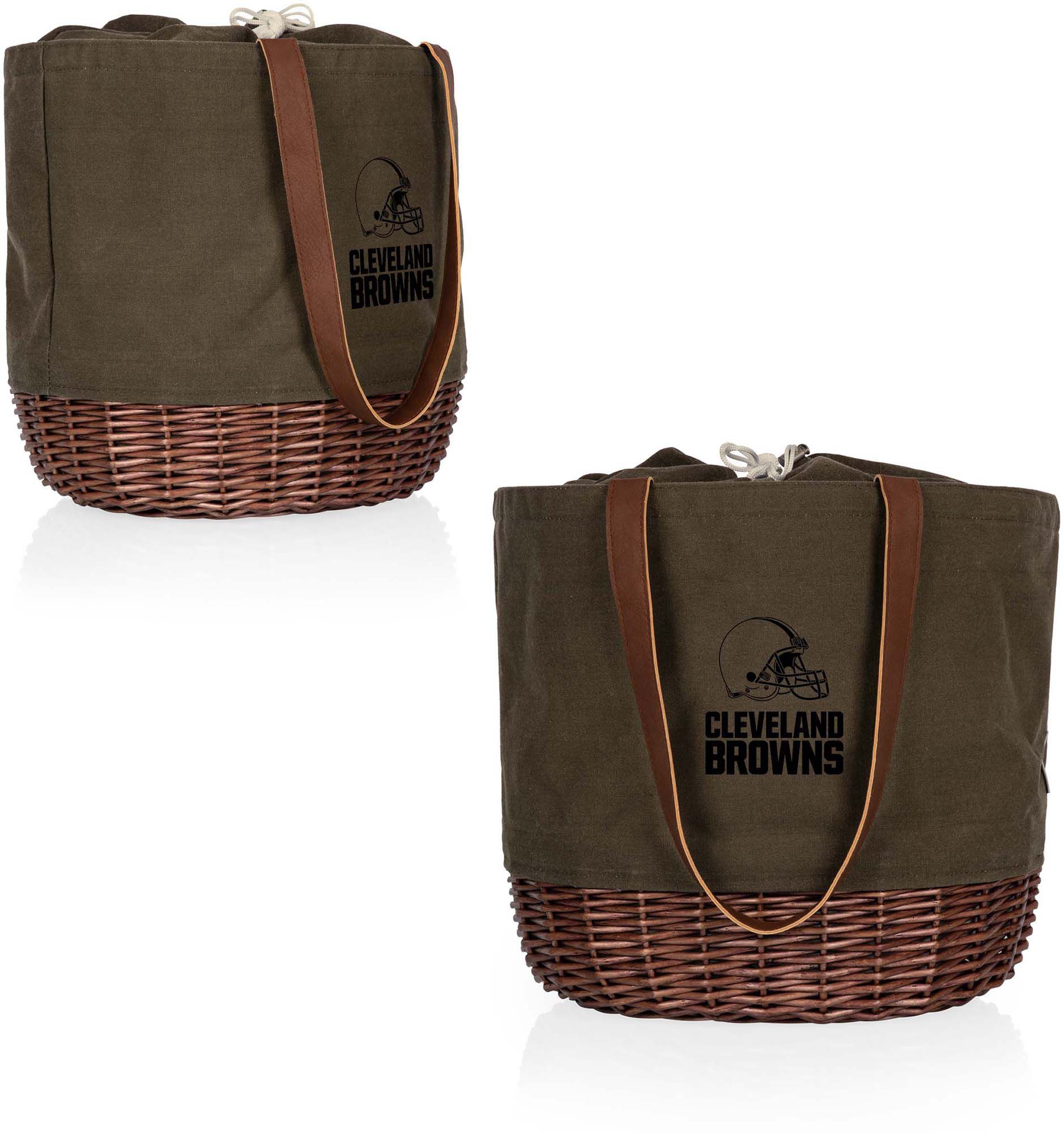 Picnic Time Cleveland Browns Coronado Canvas and Willow Basket Tote product image
