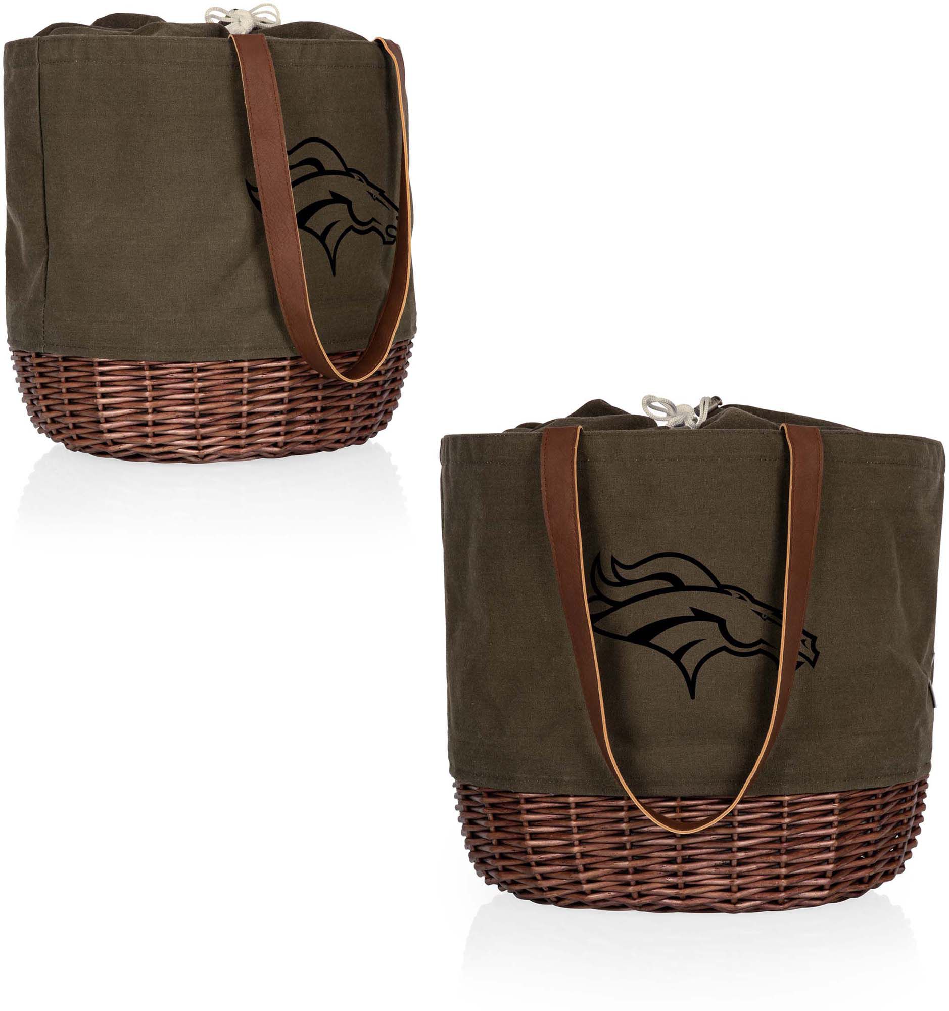 Picnic Time Denver Broncos Coronado Canvas and Willow Basket Tote product image