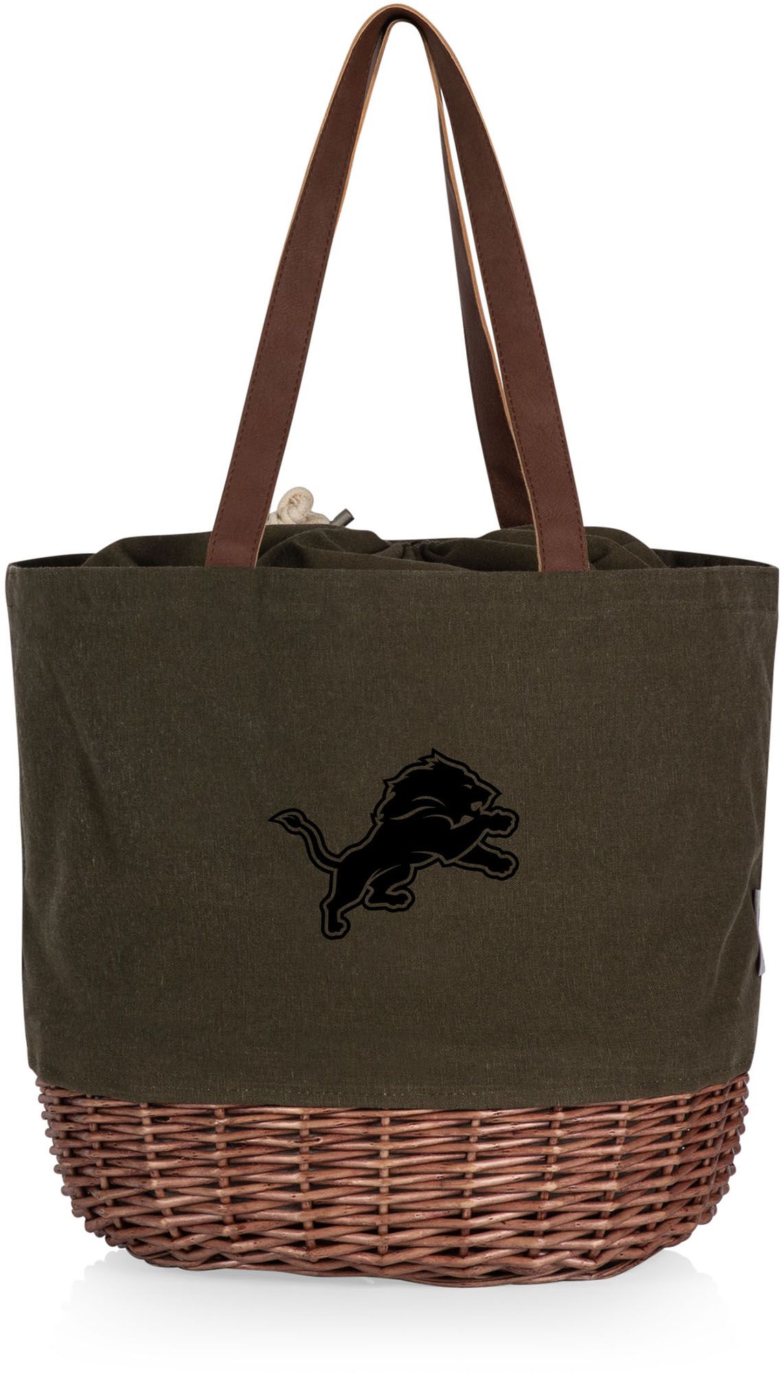 Picnic Time Detroit Lions Coronado Canvas and Willow Basket Tote product image