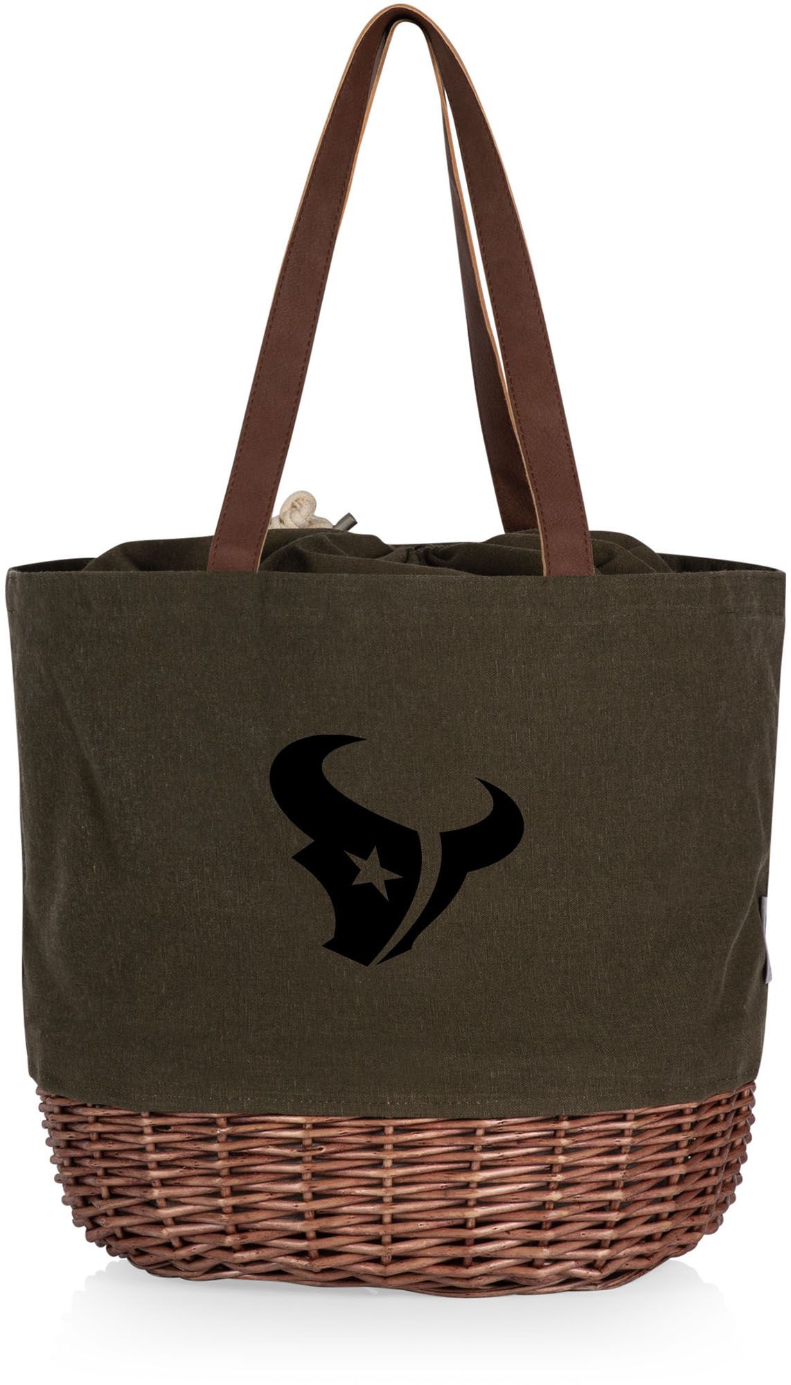 Picnic Time Houston Texans Coronado Canvas and Willow Basket Tote product image