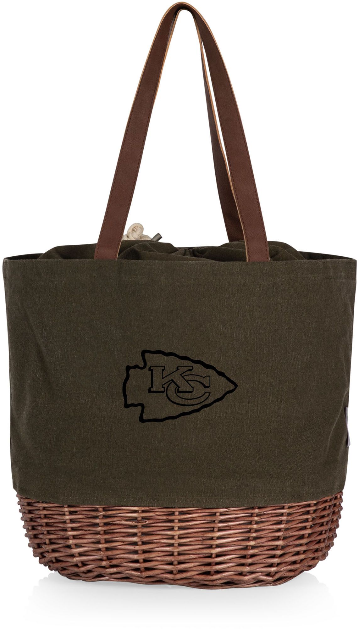 Picnic Time Kansas City Chiefs Coronado Canvas and Willow Basket Tote product image