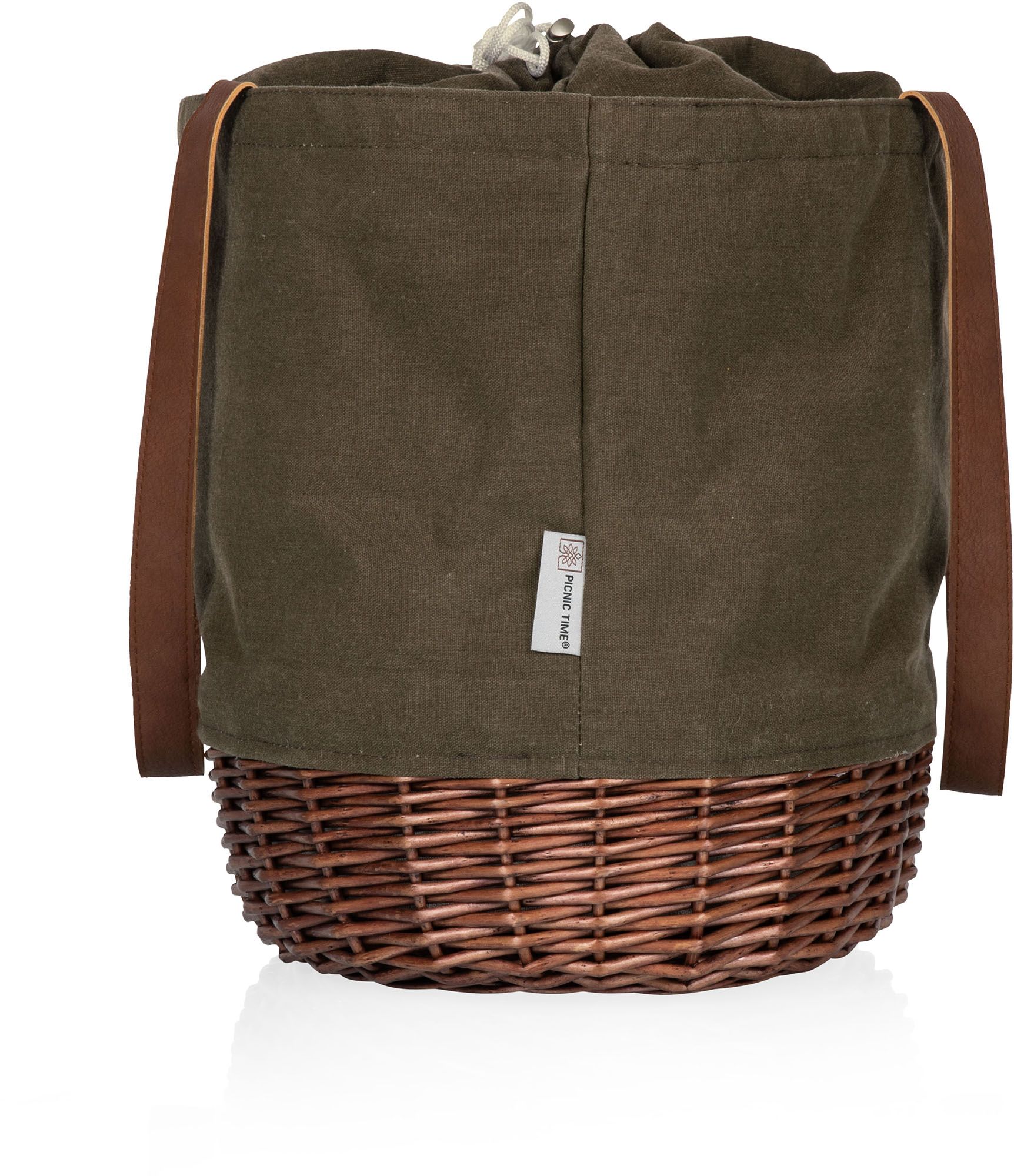 Picnic Time Washington Commanders Coronado Canvas and Willow Basket Tote product image