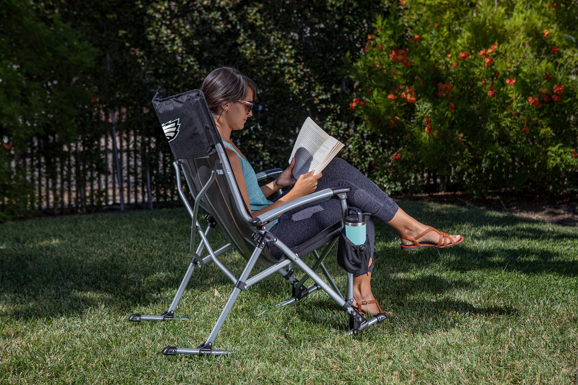 Picnic Time Philadelphia Eagles Rocking Camp Chair product image