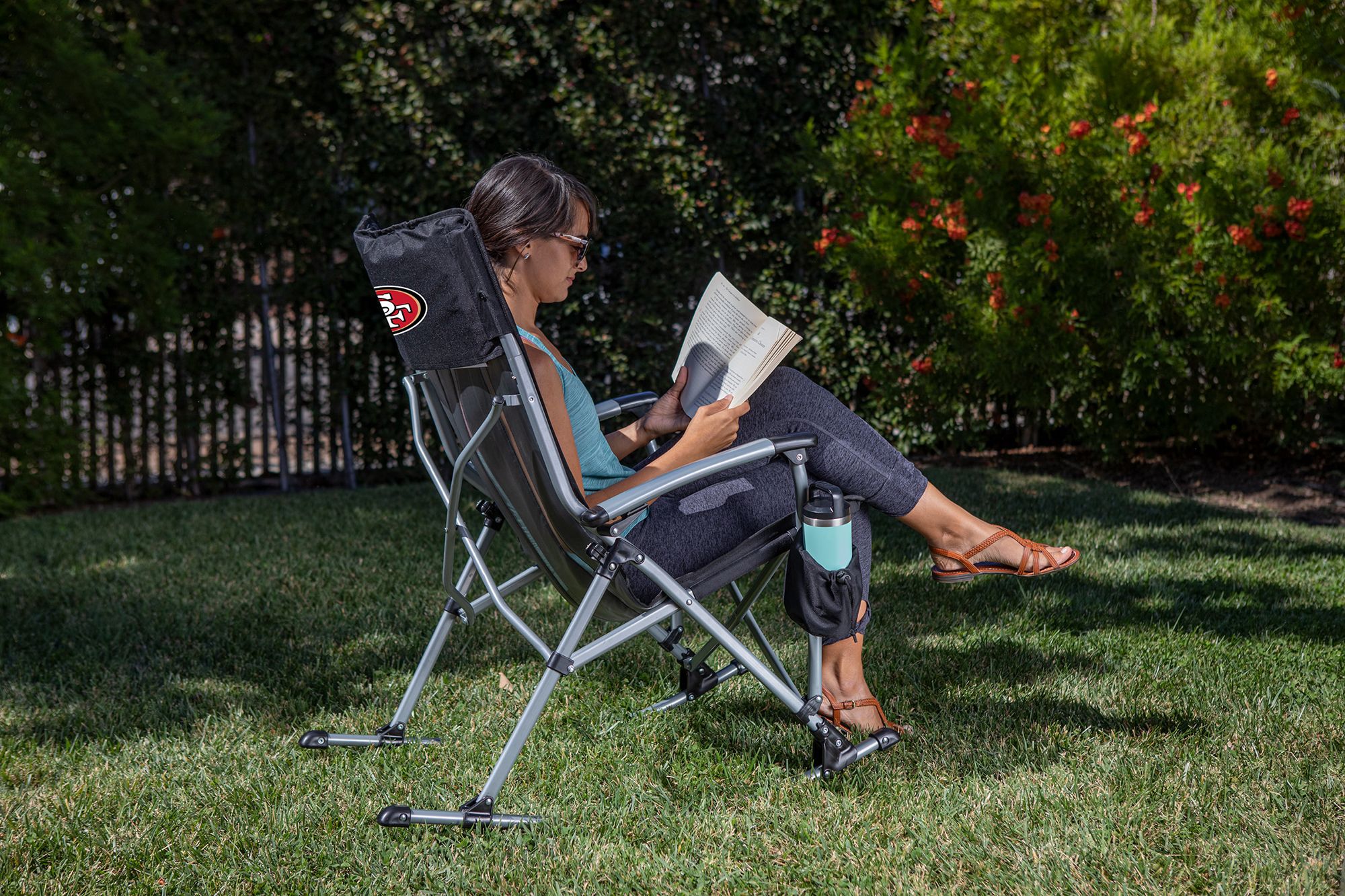 Picnic Time San Francisco 49ers Rocking Camp Chair product image