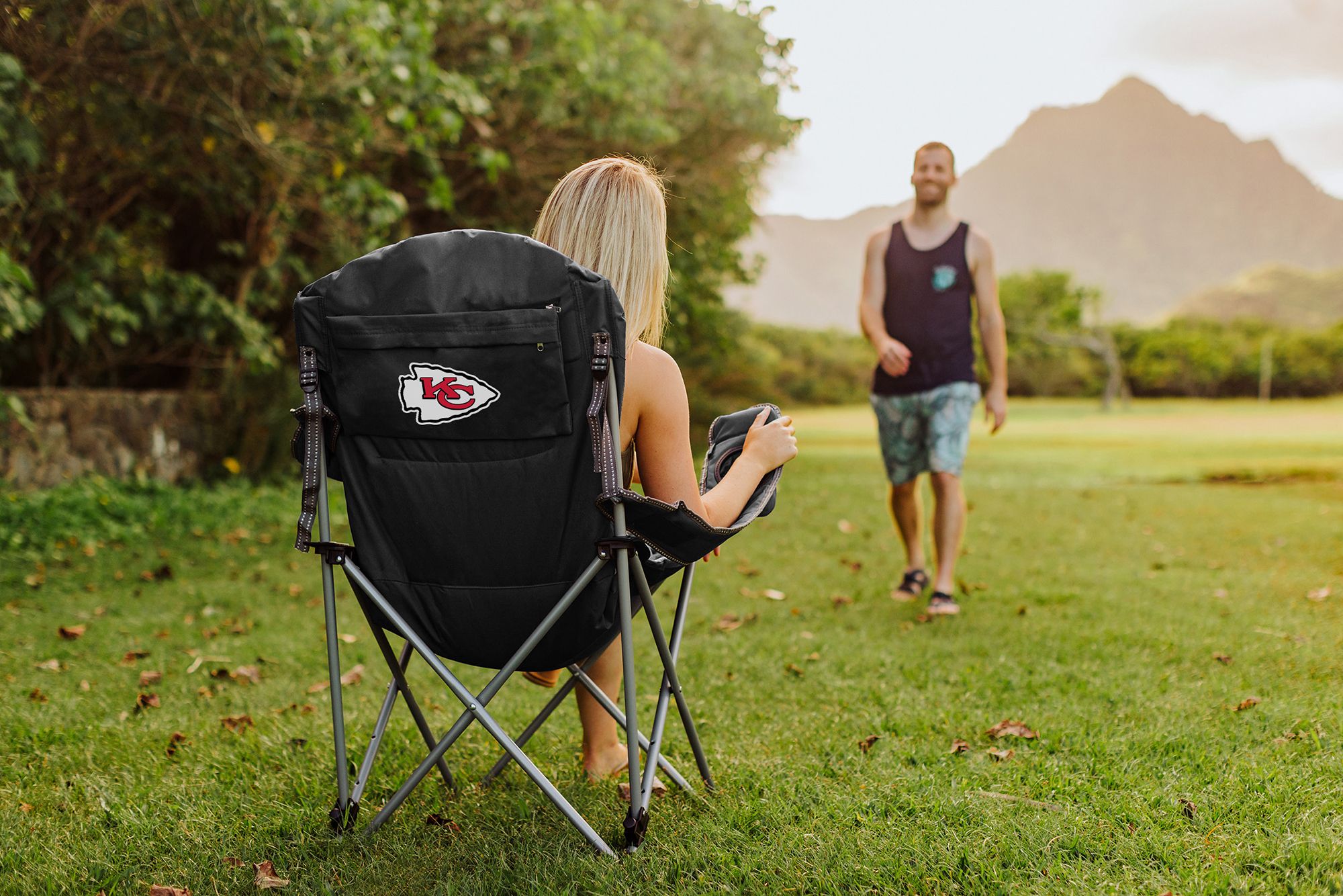 Picnic Time Kansas City Chiefs Recline Camp Chair product image