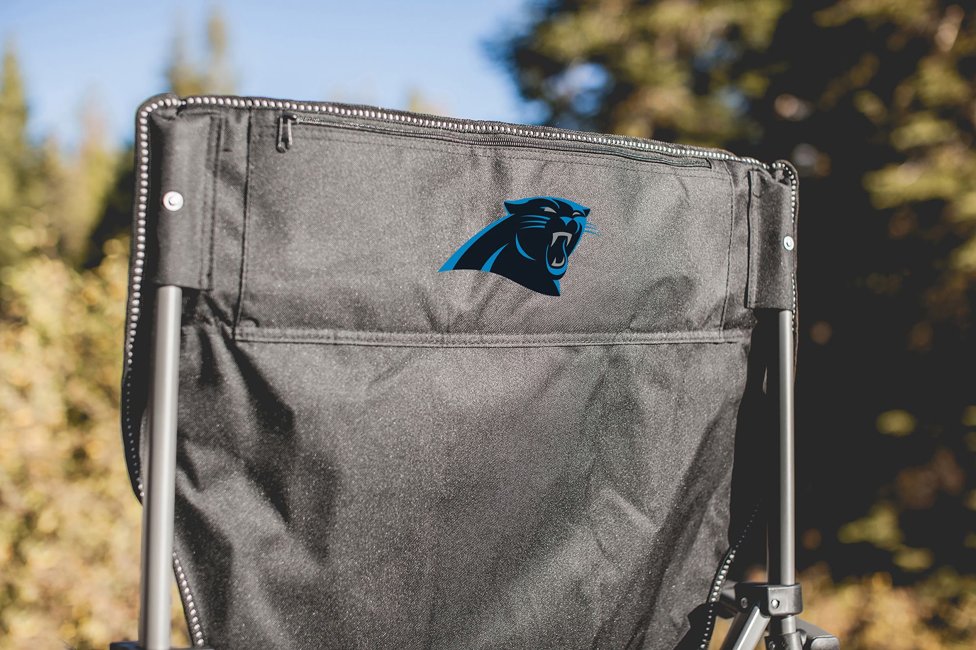 Picnic Time Carolina Panthers Cooler Camp Chair product image