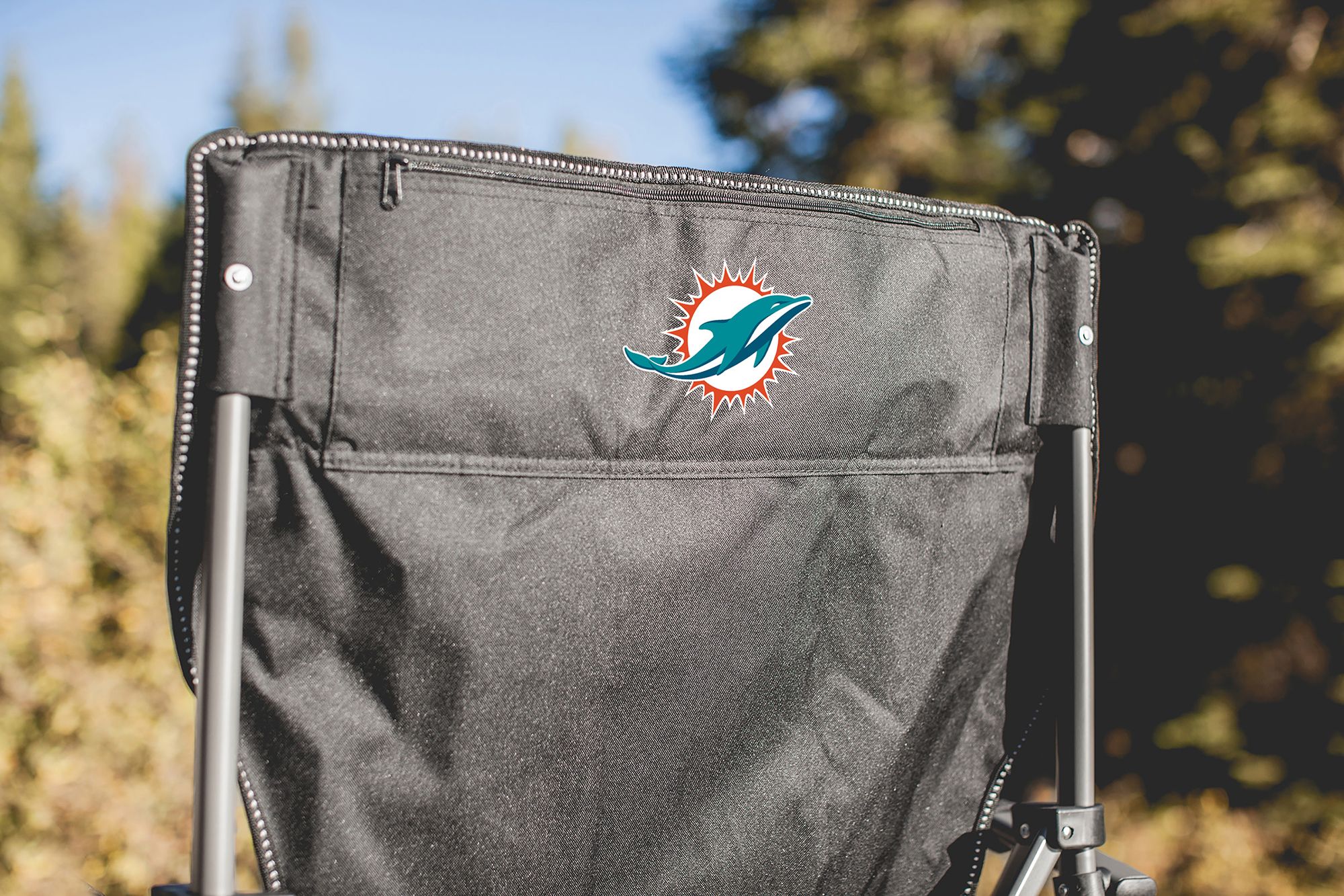 Picnic Time Miami Dolphins Cooler Camp Chair product image