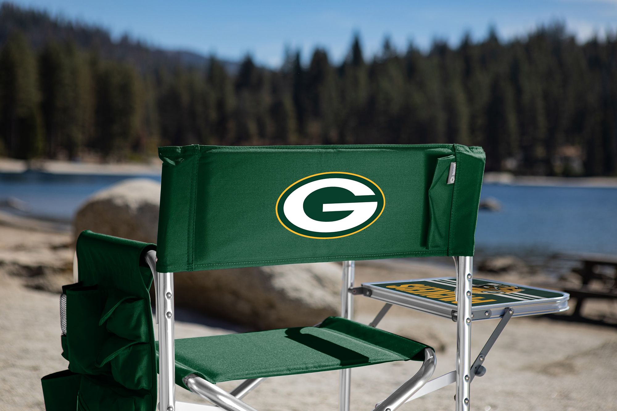 Picnic Time Green Bay Packers Green Chair with Table product image