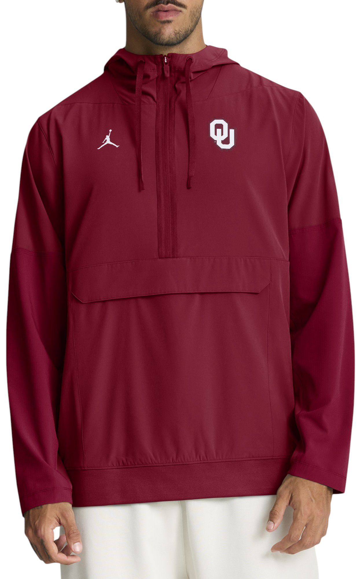 Jordan Men's Oklahoma Sooners Crimson Anorak Gameday Jacket product image