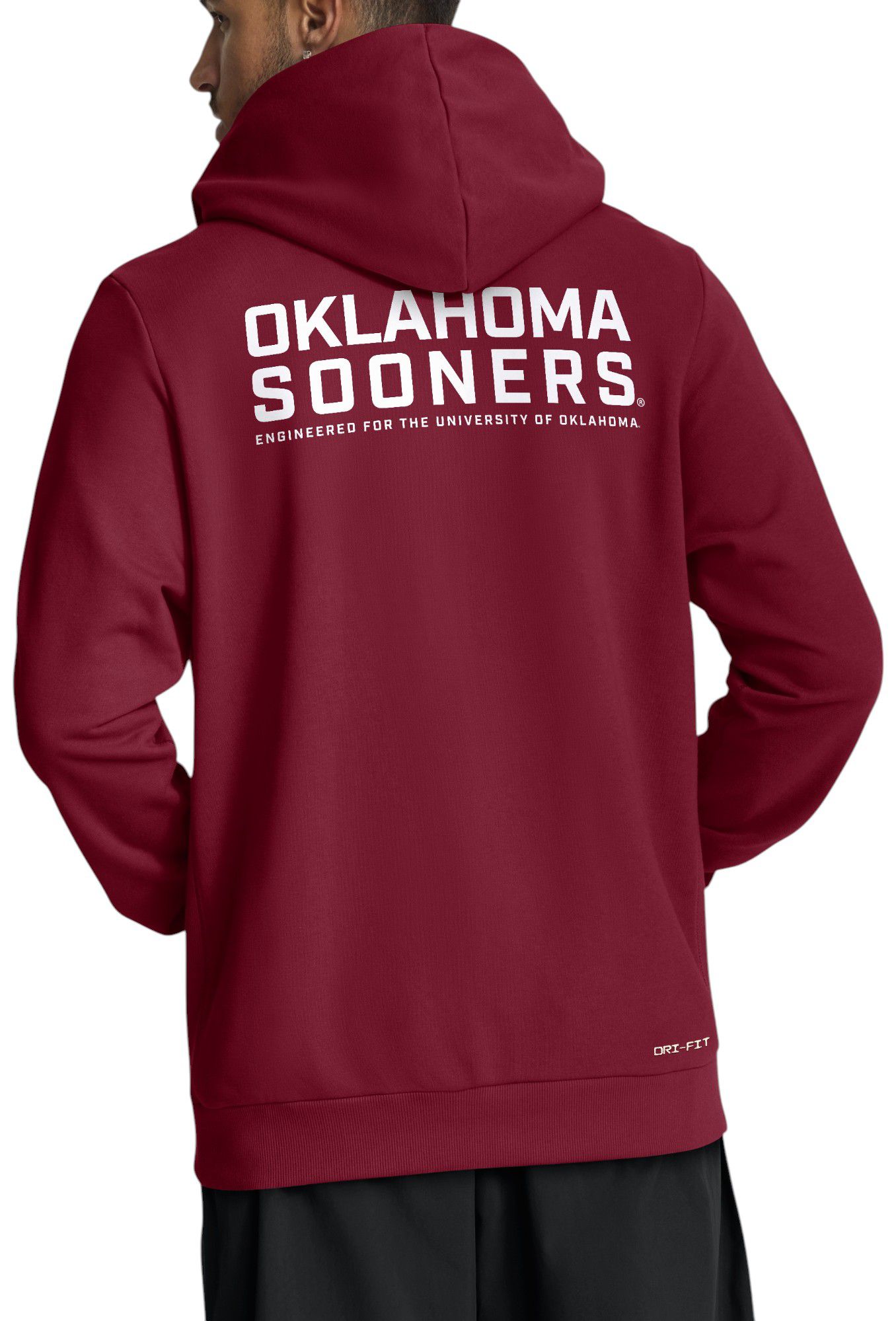 Jordan Men's Oklahoma Sooners Team Crimson Dri-FIT Sideline Full-Zip Hoodie product image