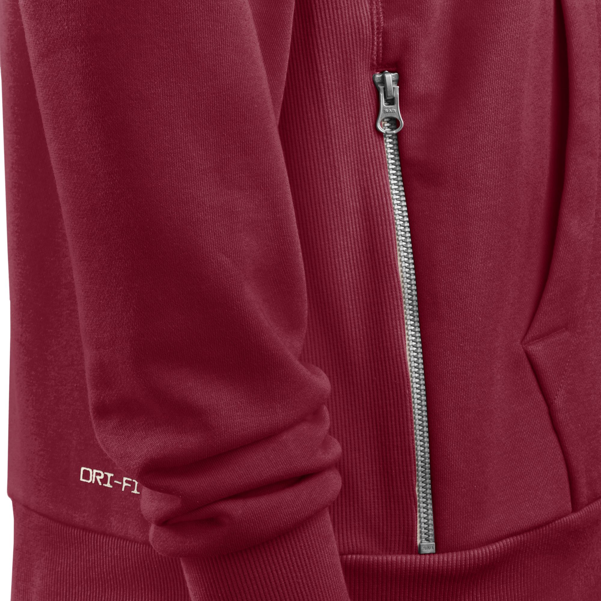 Jordan Men's Oklahoma Sooners Team Crimson Dri-FIT Sideline Full-Zip Hoodie product image