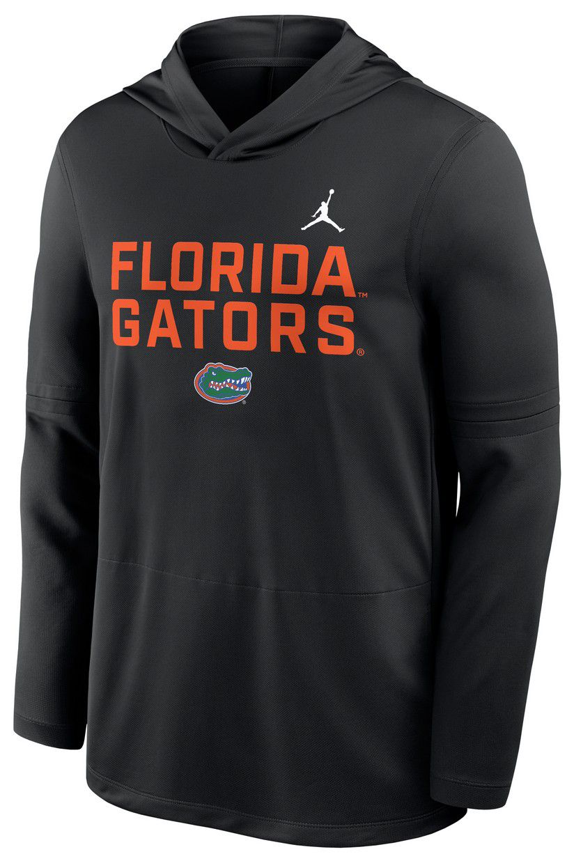 Jordan Men's Florida Gators Black Dri-FIT Long Sleeve Hoodie T-Shirt product image