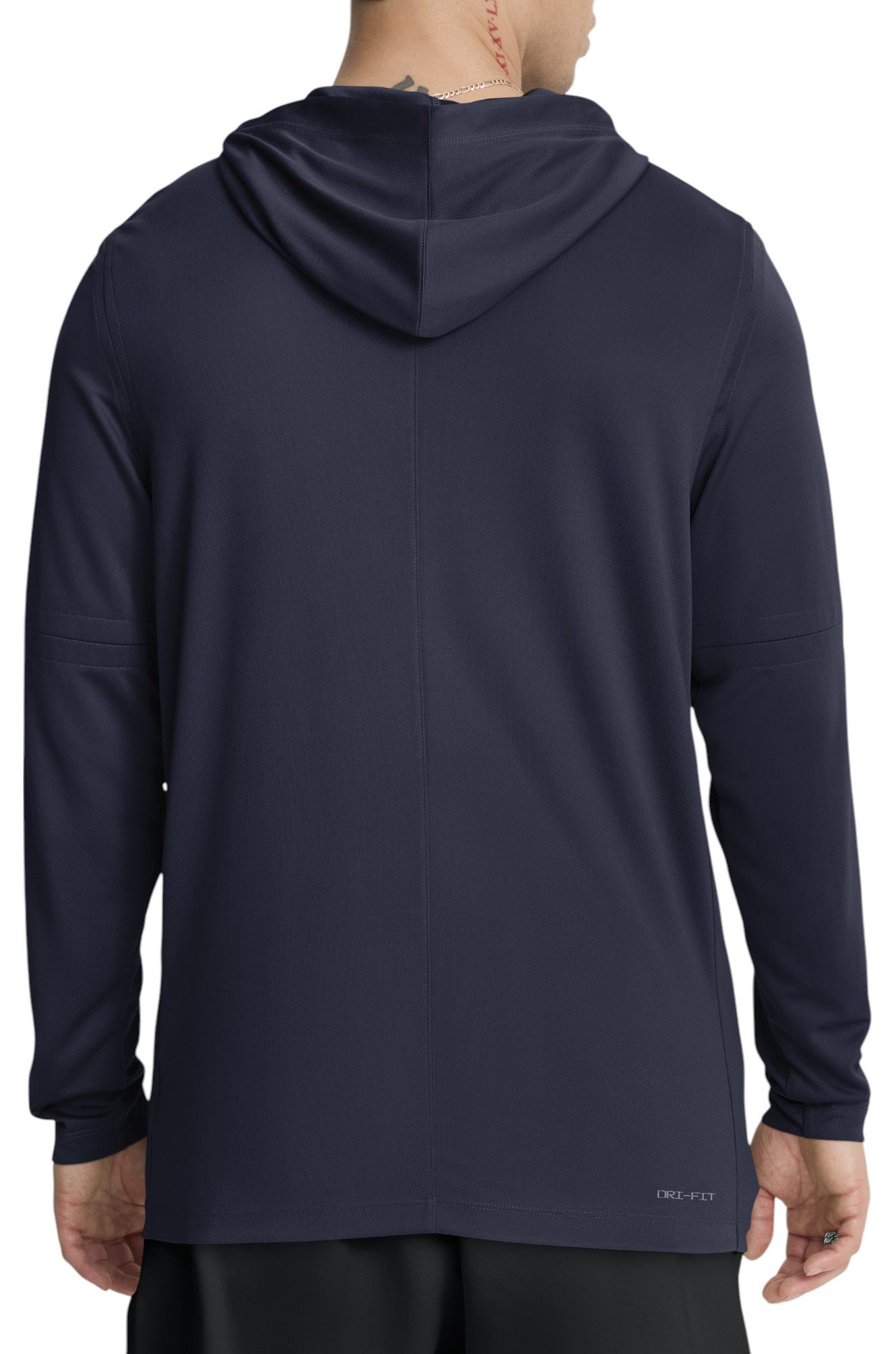 Jordan Men's North Carolina Tar Heels Navy Dri-FIT Long Sleeve Hoodie T-Shirt product image