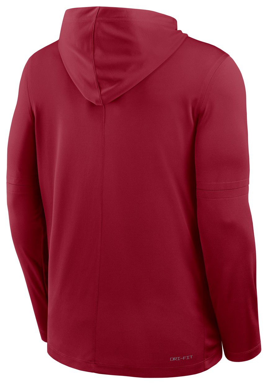 Jordan Men's Oklahoma Sooners Crimson Dri-FIT Long Sleeve Hoodie T-Shirt product image