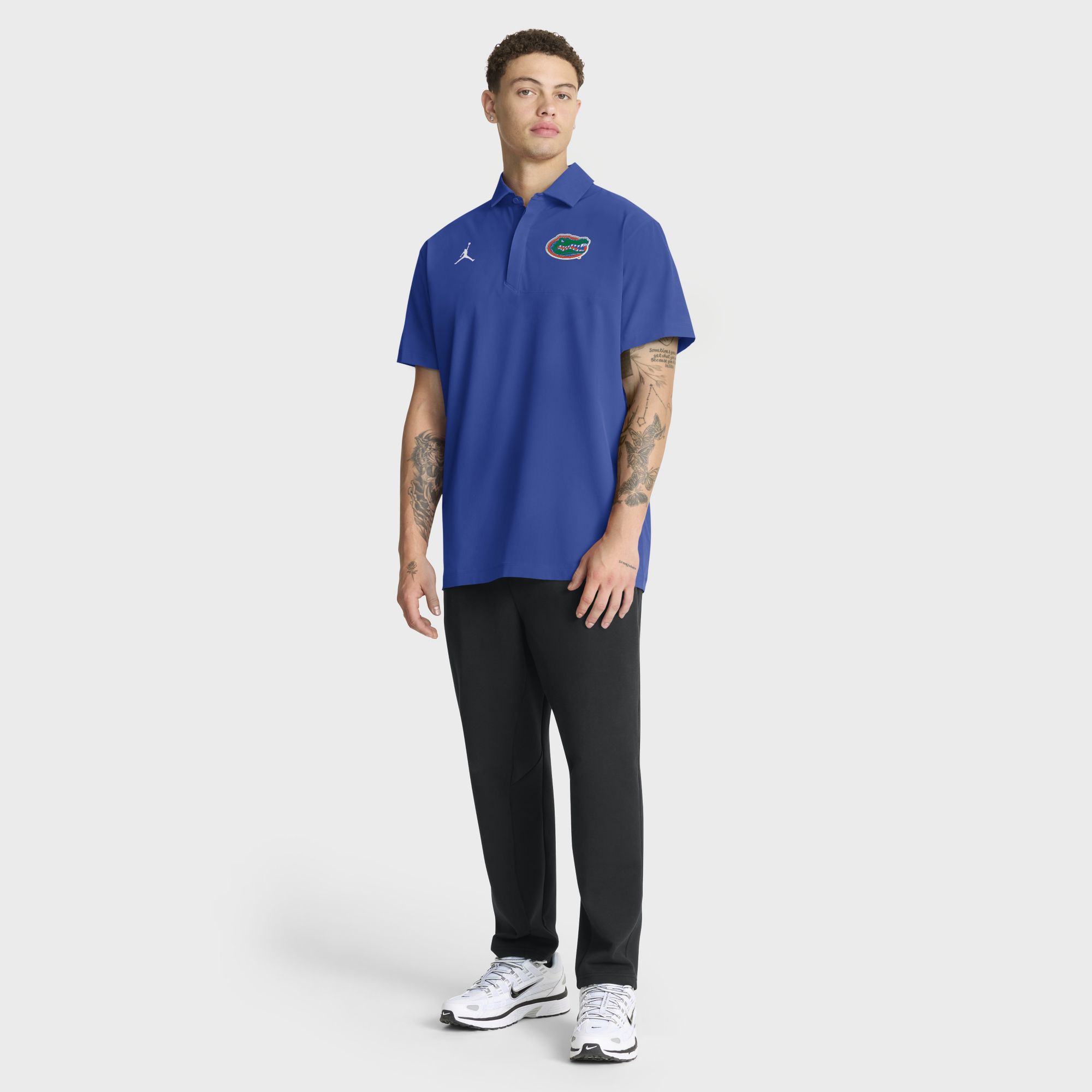 Jordan Men's Florida Gators Game Royal Cotton Football Helmet Short Sleeve T-Shirt product image