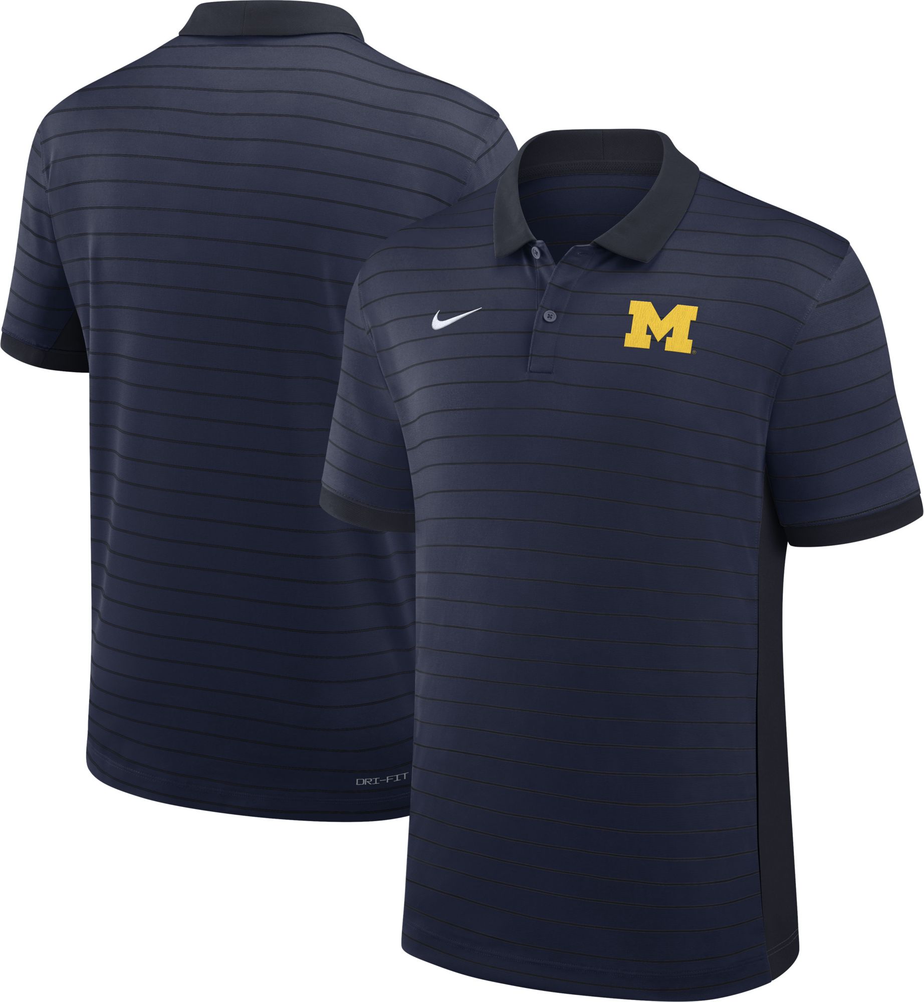 Jordan Men's Michigan Wolverines Navy Dri-FIT Victory Polo product image