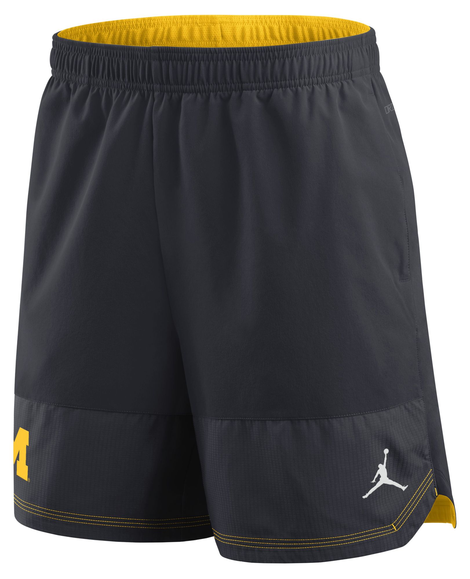 Jordan Men's Michigan Wolverines Blue Dri-Fit Woven Shorts product image