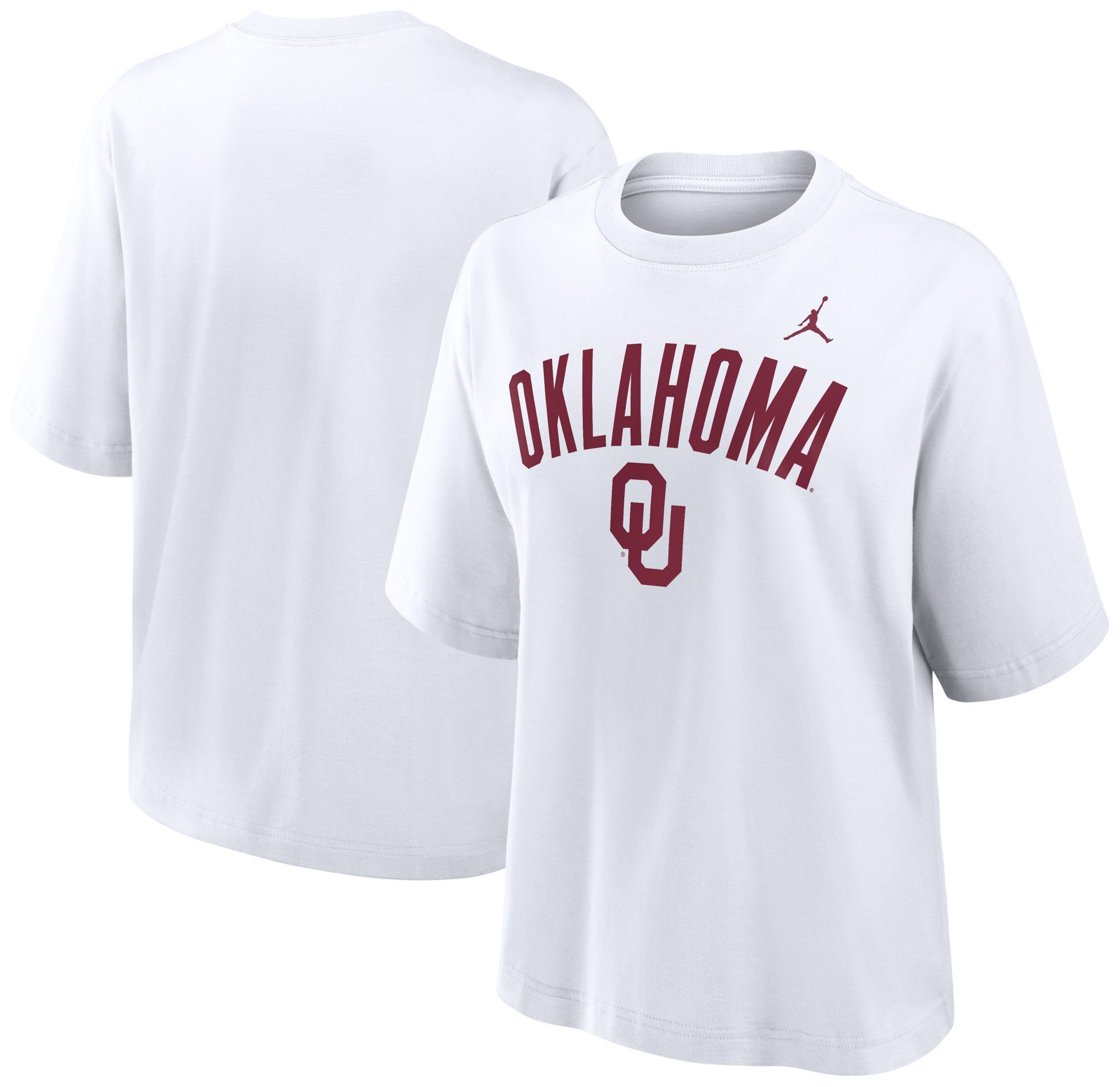 Jordan Women's Oklahoma Sooners White Boxy T-Shirt product image