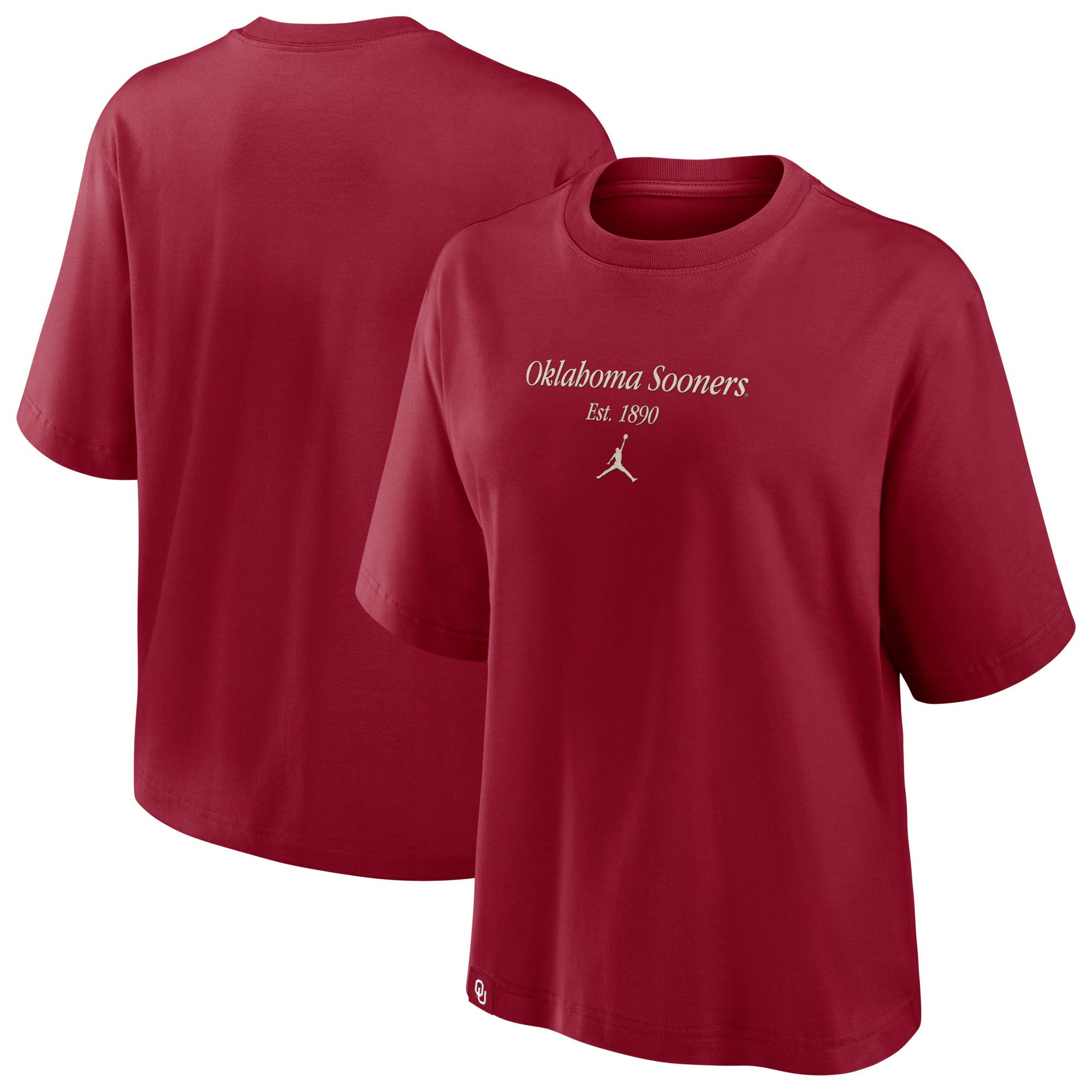 Jordan Women's Oklahoma Sooners Team Crimson Tag Boxy T-Shirt product image