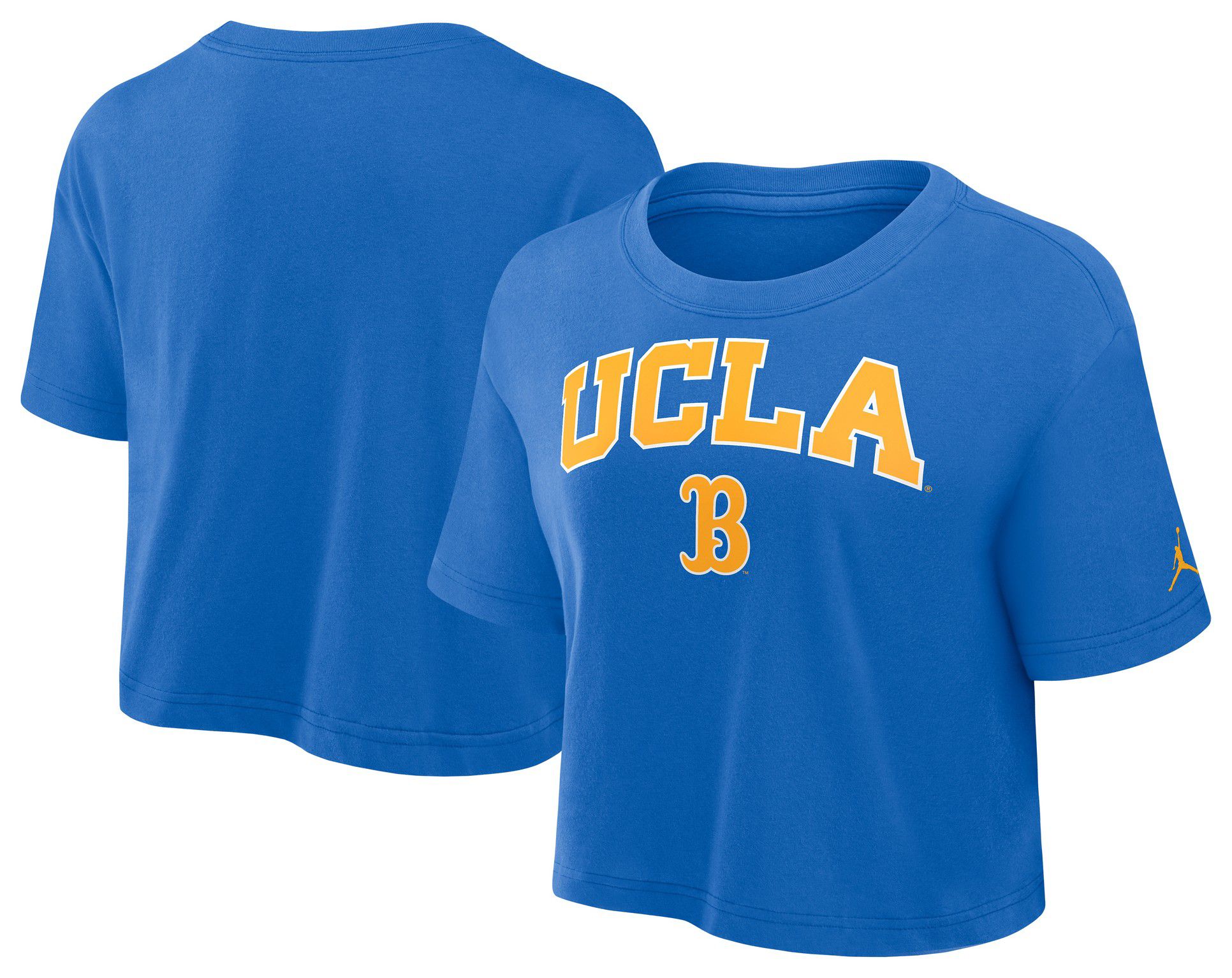 Jordan Women's UCLA Bruins Signal Blue Arch Cropped T-Shirt product image