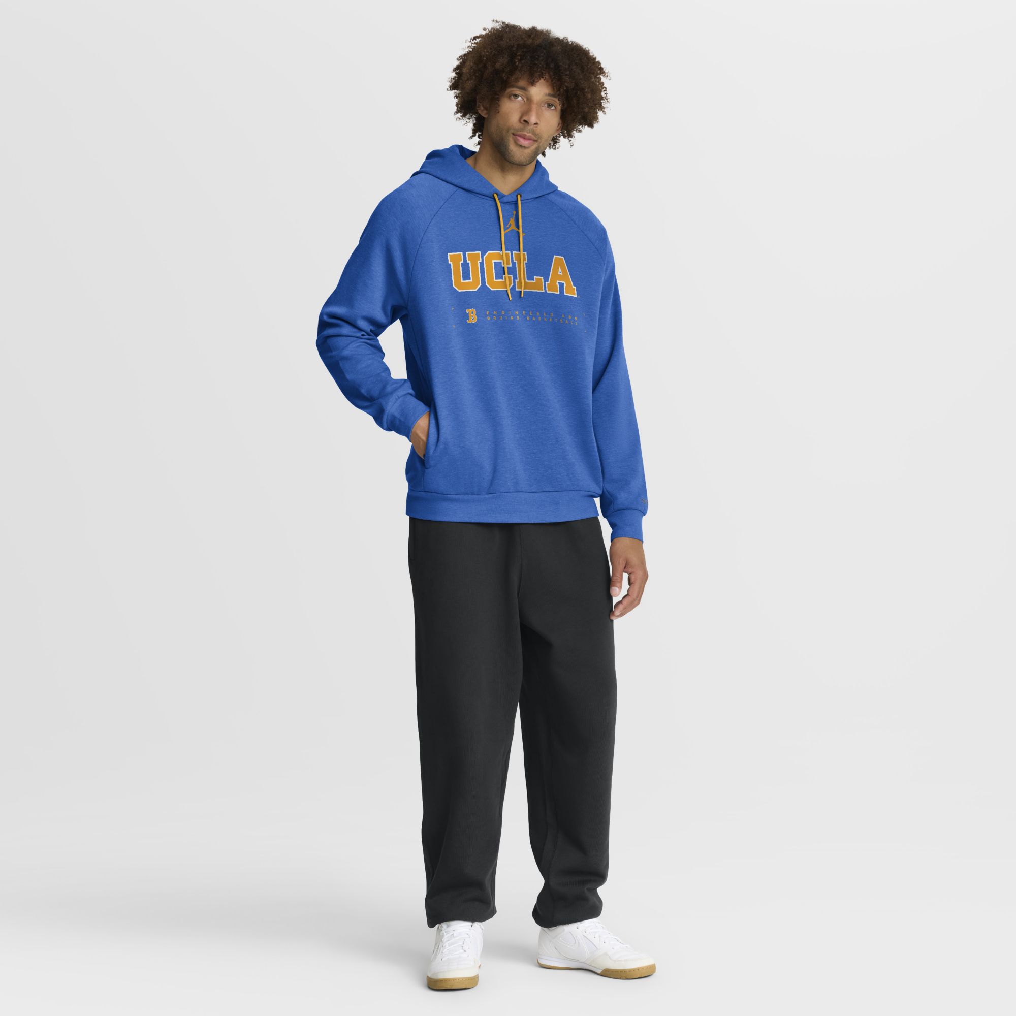 Jordan Men's UCLA Bruins Signal Blue Courtside Practice Hoodie product image
