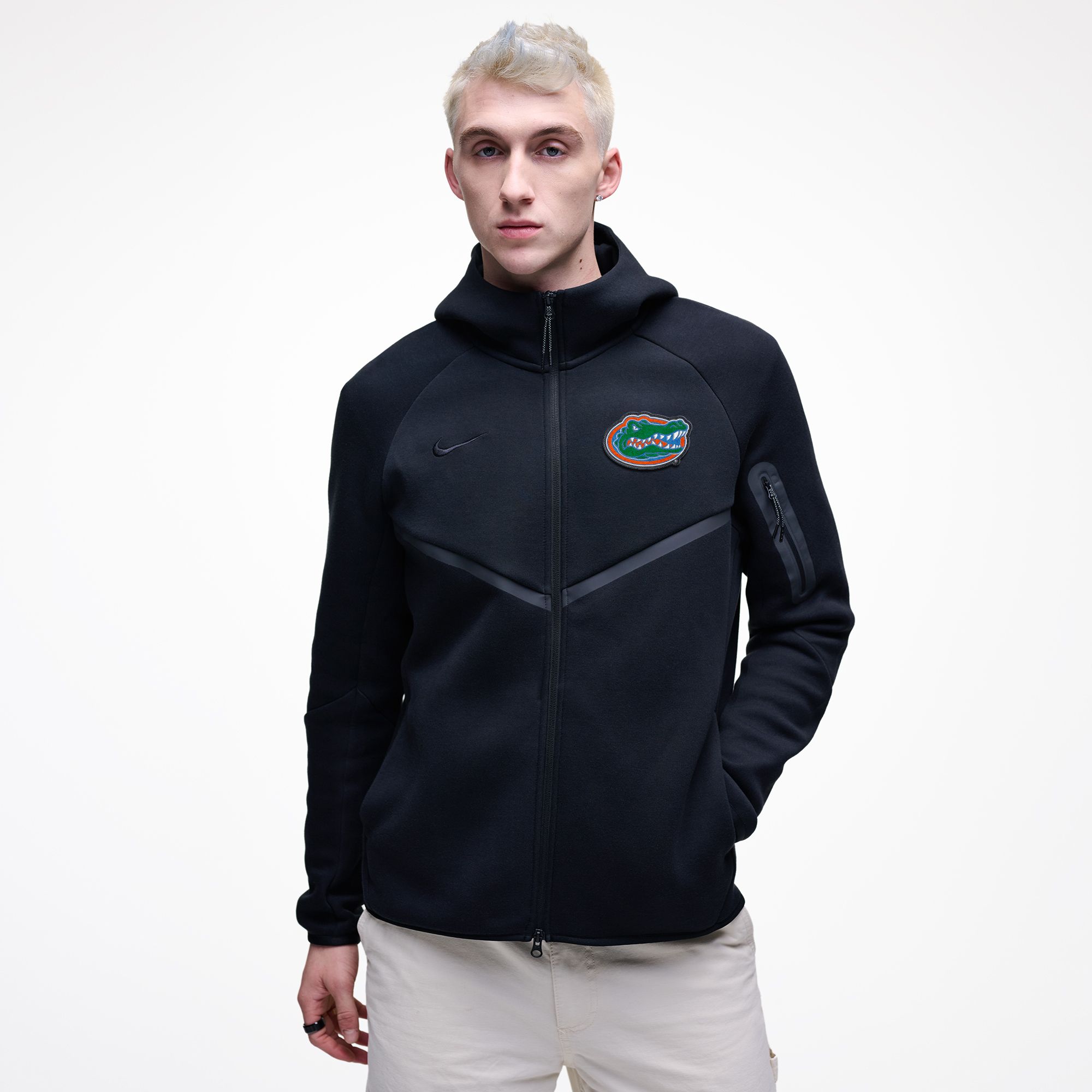 Nike Men's Florida Gators Black Tech Fleece Full-Zip Hoodie product image