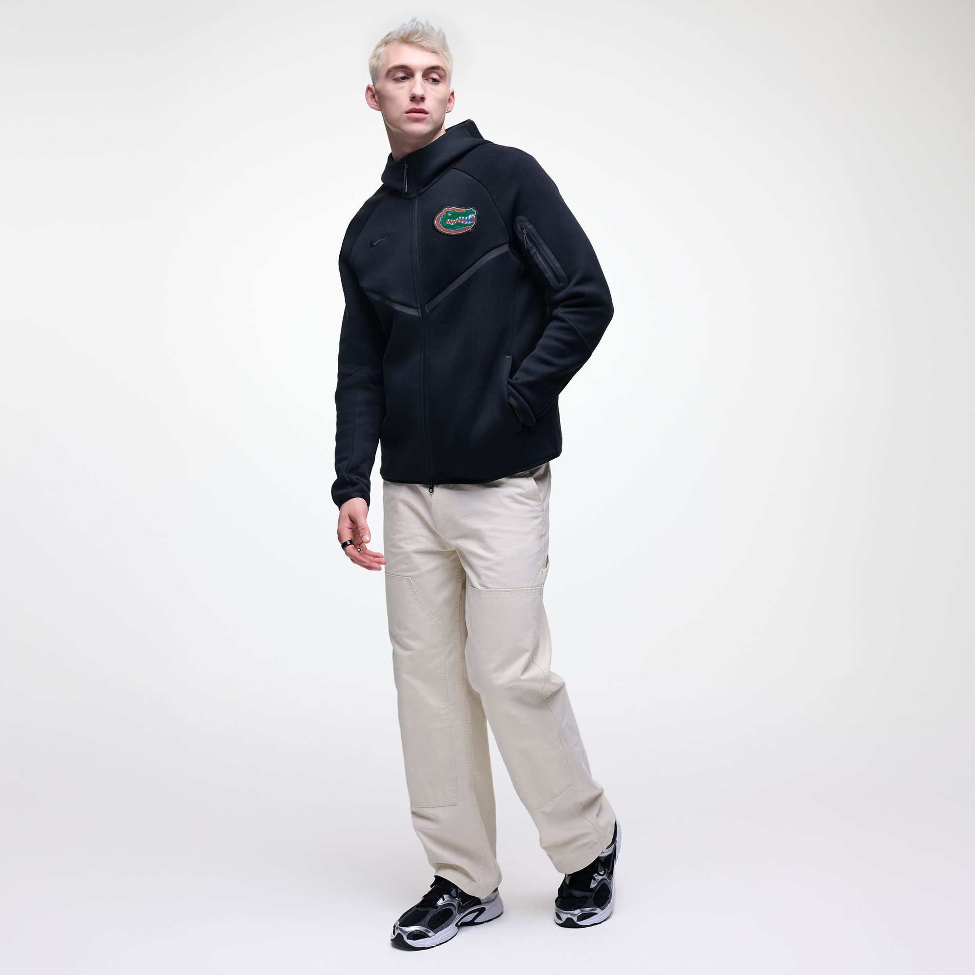 Nike Men's Florida Gators Black Tech Fleece Full-Zip Hoodie product image