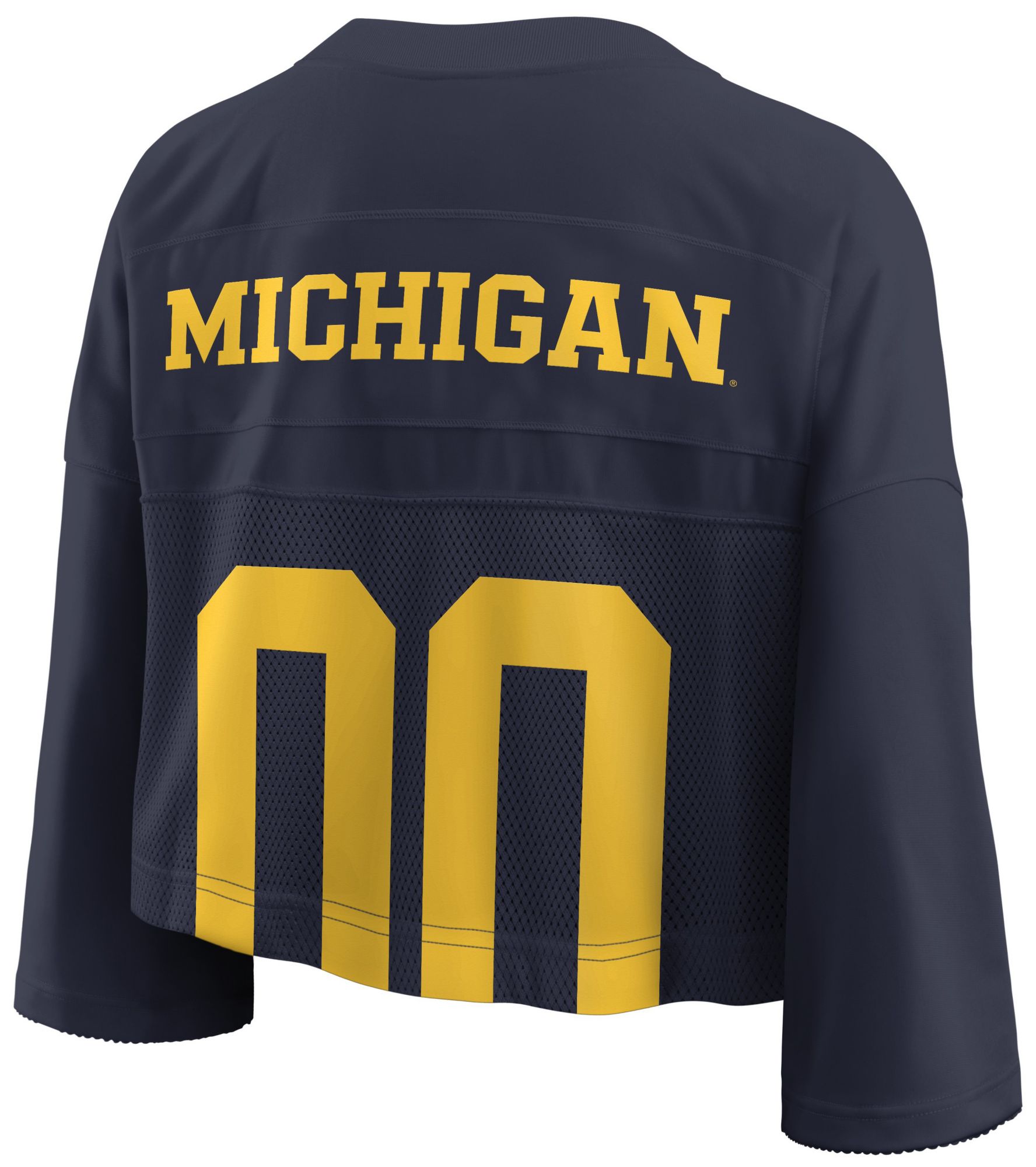 Jordan Women's Michigan Wolverines College Navy Cropped Replica Jersey product image