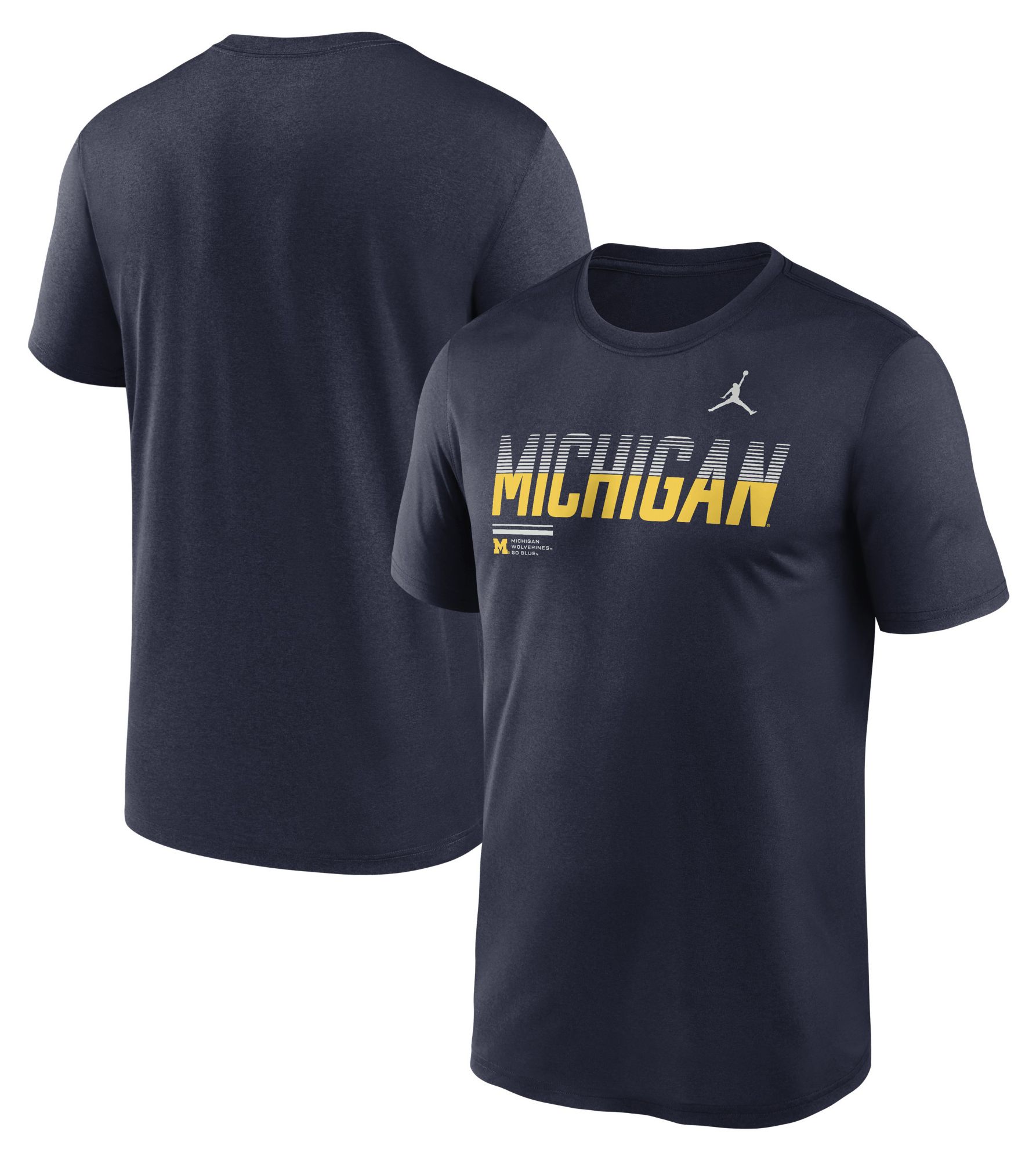 Nike Men's Michigan Wolverines College Navy Dri-Fit Legend Gradient T-Shirt product image