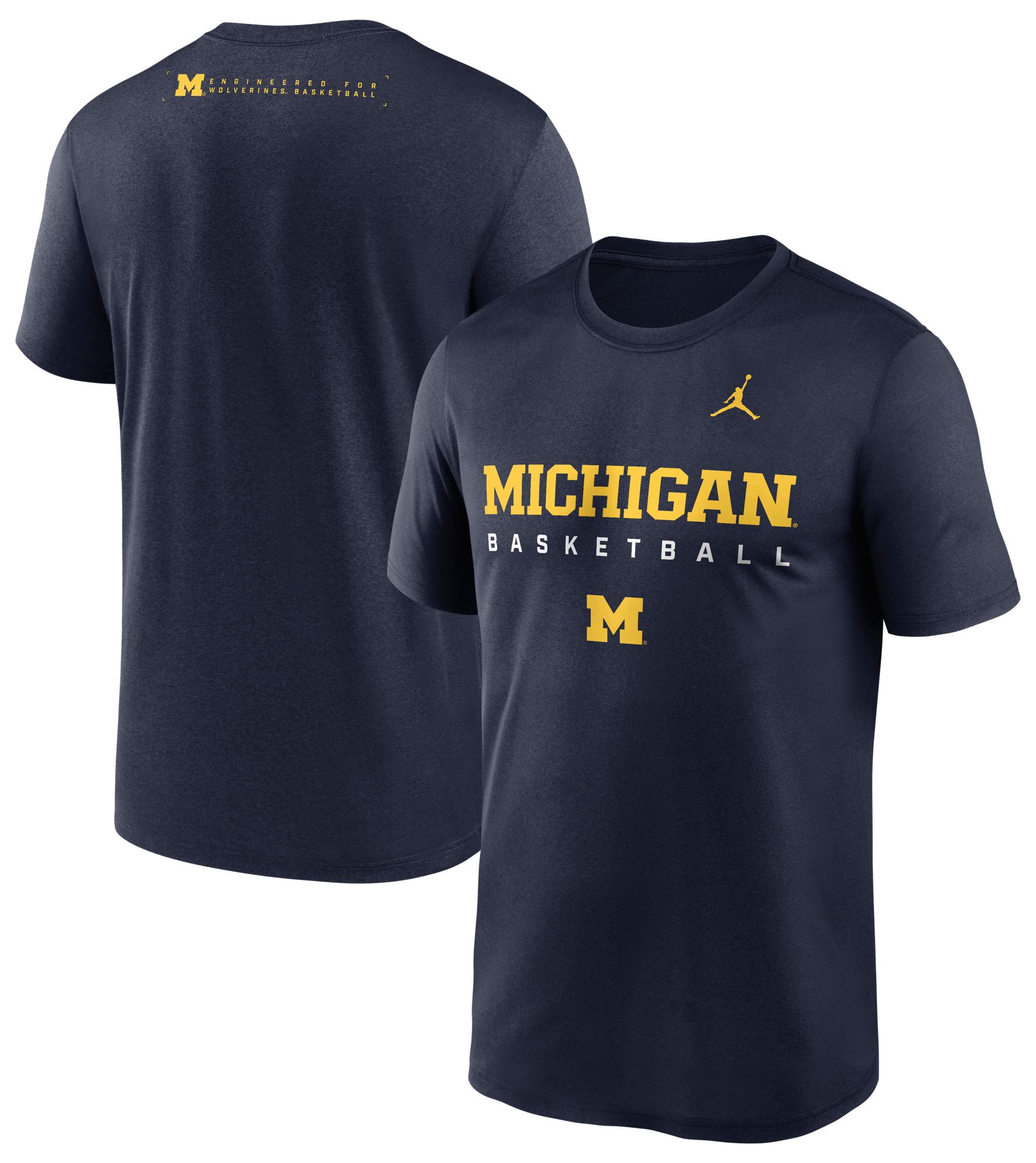 Jordan Men's Michigan Wolverines College Navy Legend Basketball T-Shirt product image
