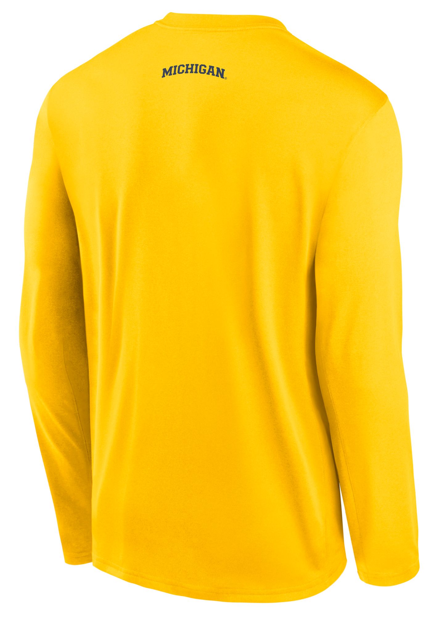 Jordan Men's Michigan Wolverines Maize Dri-FIT Basketball Shooter Long-Sleeve T-Shirt product image