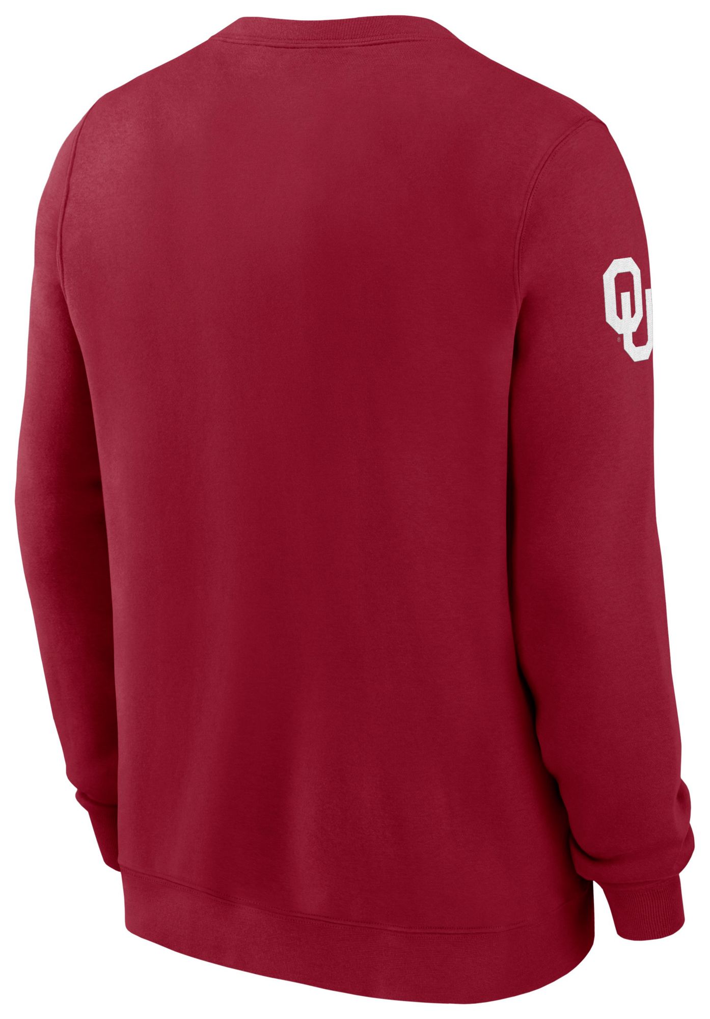 Jordan Men's Oklahoma Sooners Team Crimson Club Fleece Crewneck Sweatshirt product image