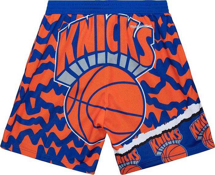Nike Mens Knicks Statement Swingman Shorts - White/Navy Size M
