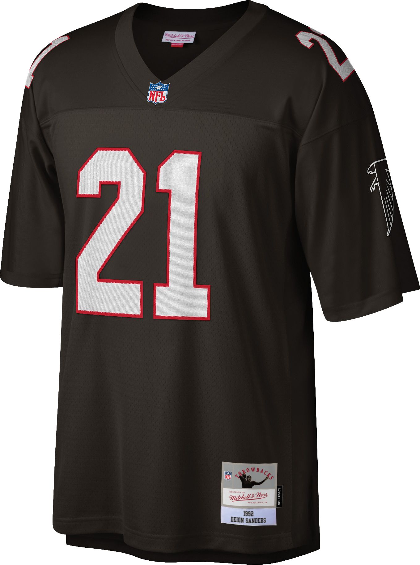 deion sanders mitchell and ness falcons jersey