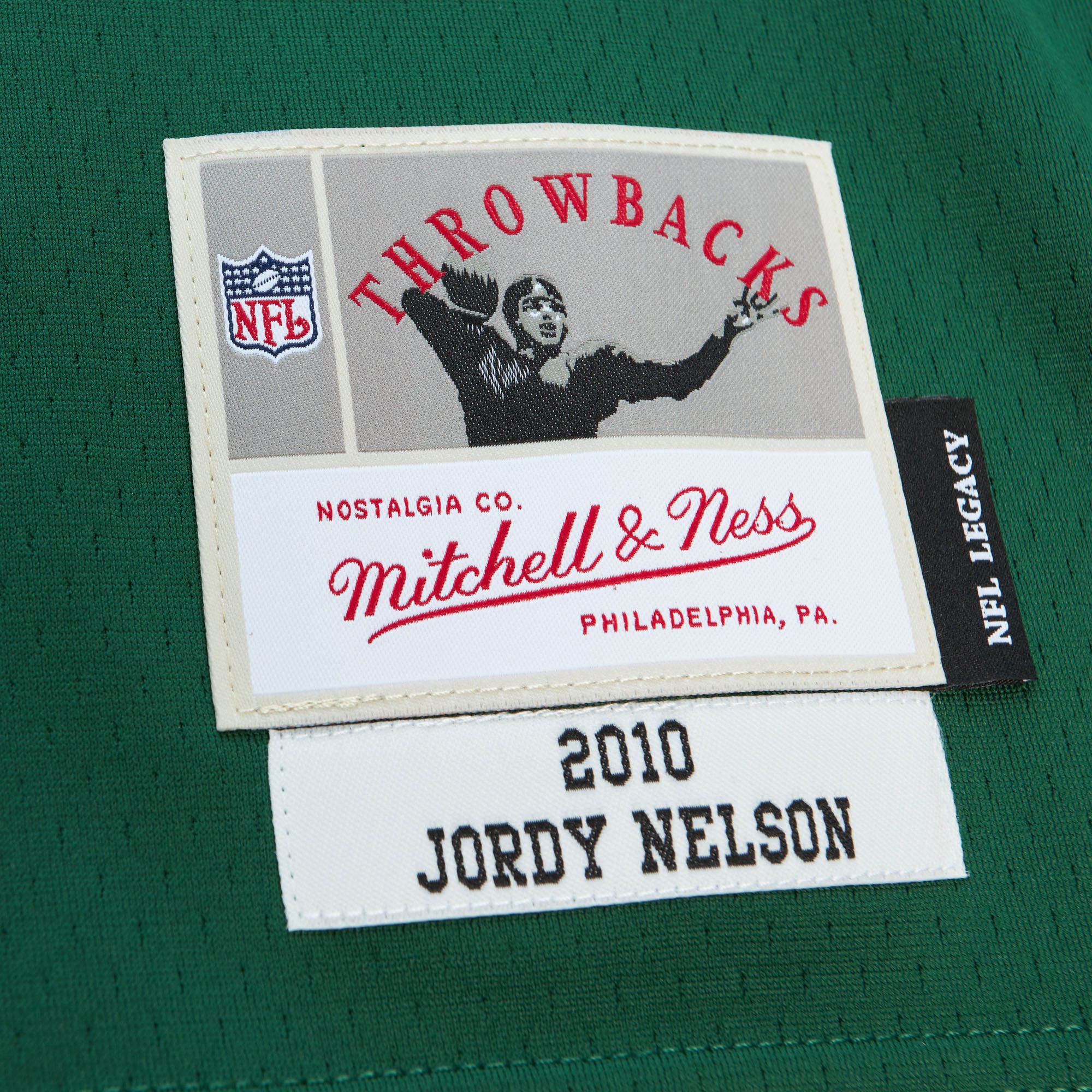 Mitchell & Ness Men's Green Bay Packers Jordy Nelson #87 2010 Green Throwback Jersey product image