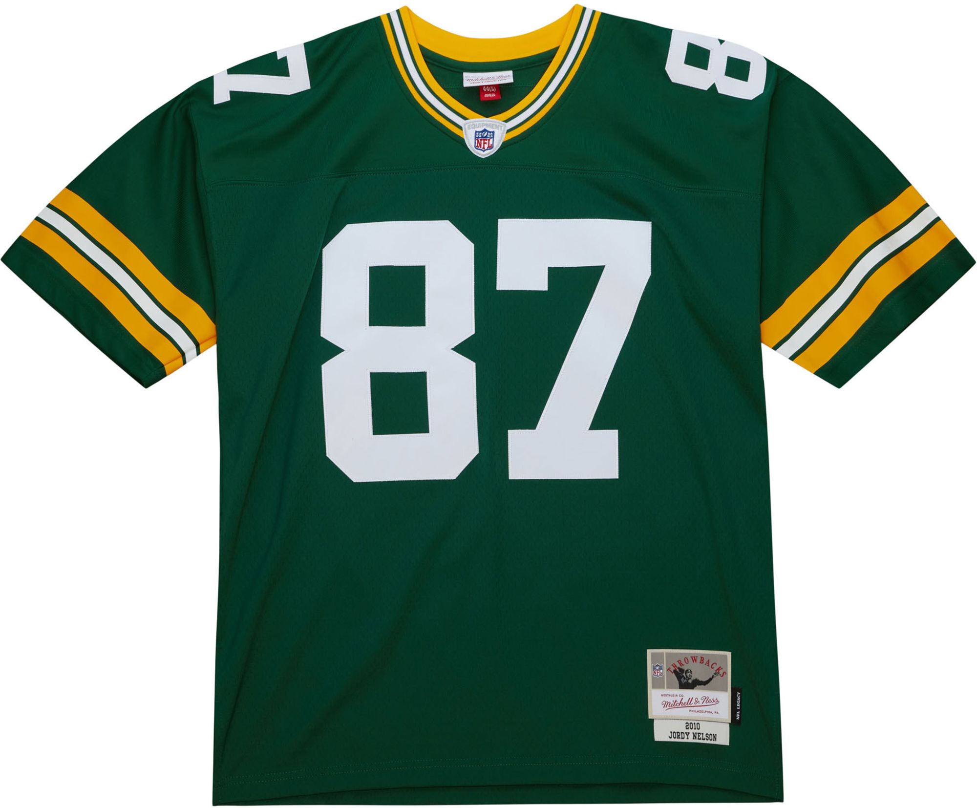 Mitchell & Ness Men's Green Bay Packers Jordy Nelson #87 2010 Green Throwback Jersey product image