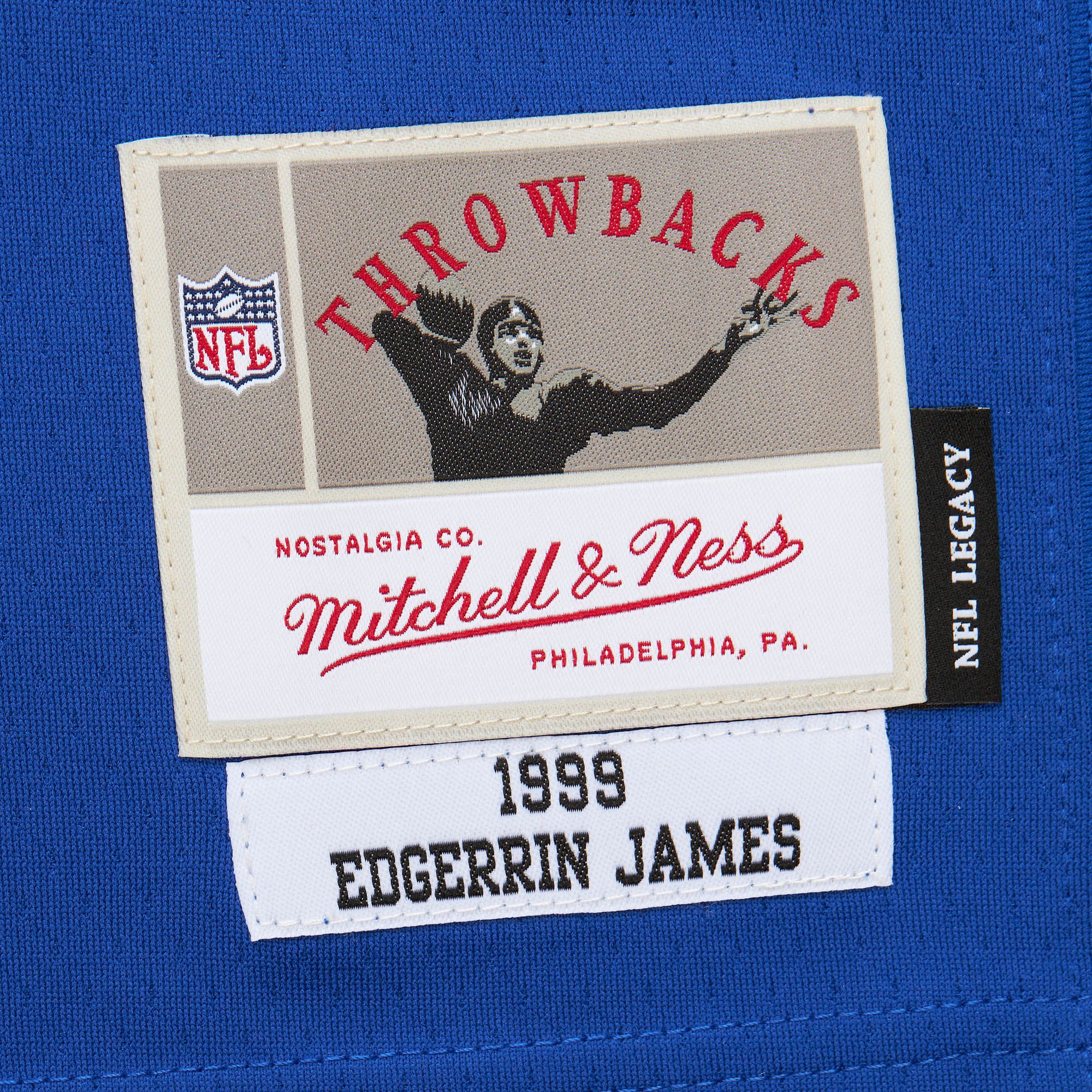 Mitchell & Ness Men's Indianapolis Colts Edgerrin James #32 1999 Blue Throwback Jersey product image