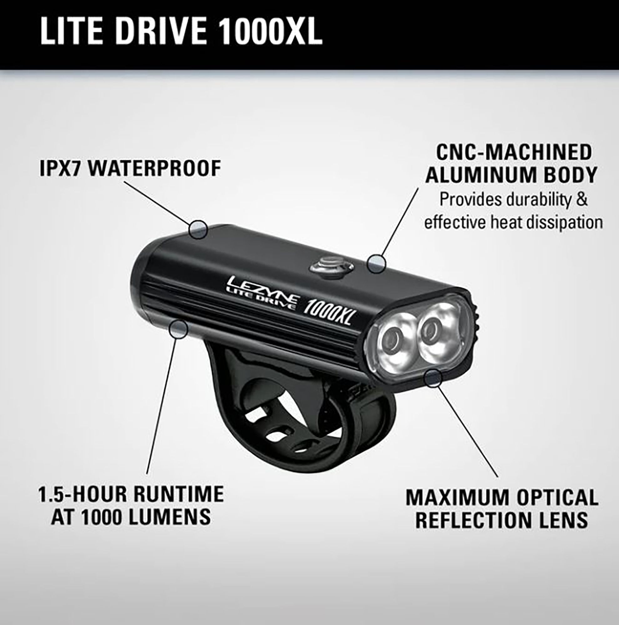 Lezyne Lite Drive 1000XL Multi-purpose Light product image