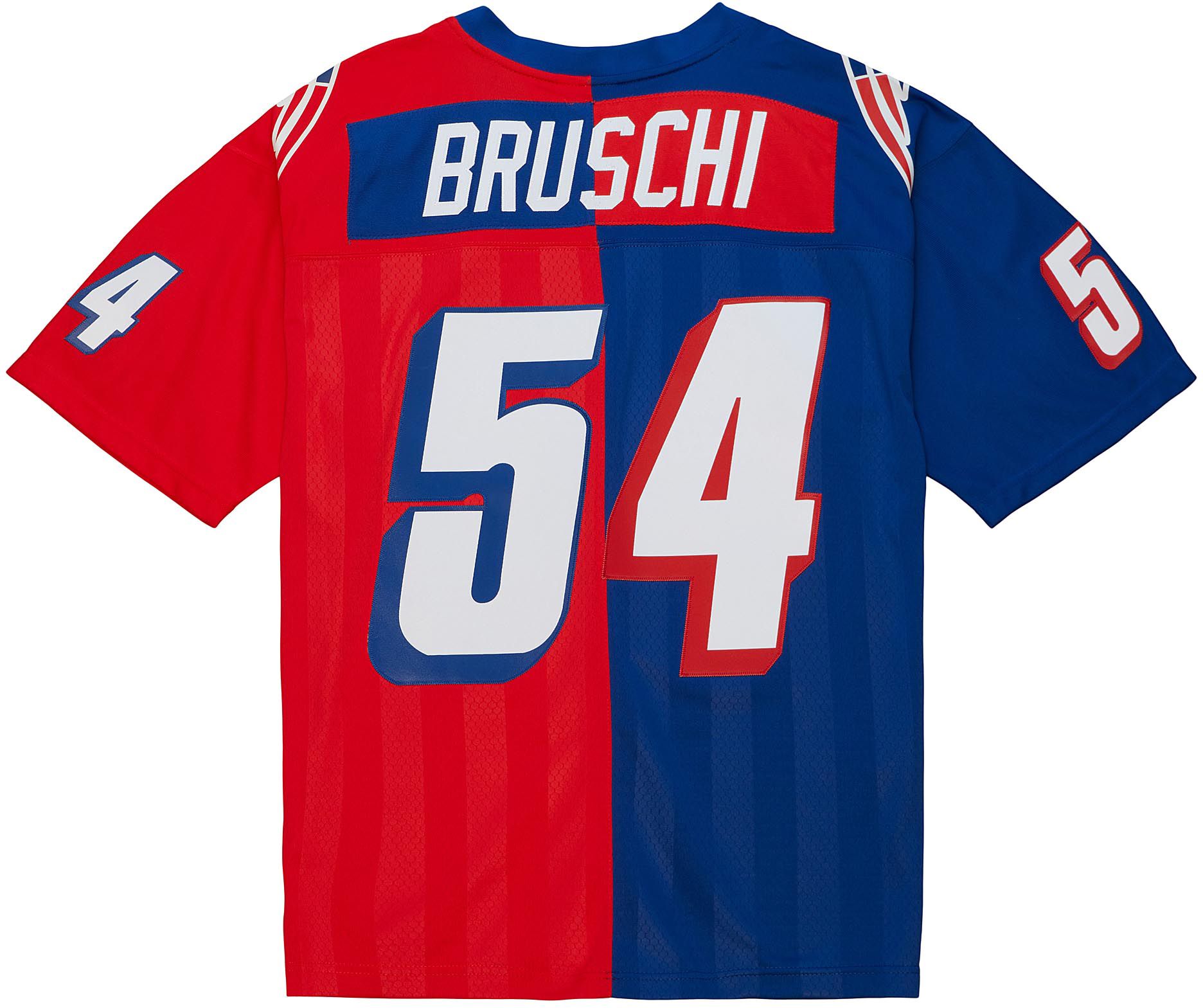 Nike New England Patriots No54 Tedy Bruschi Red Women's Stitched NFL Limited Inverted Legend 100th Season Jersey