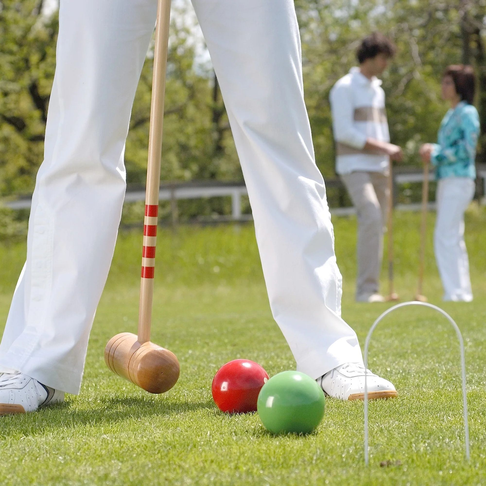Kettler 6-Player Croquet Set with Wooden Trolley product image