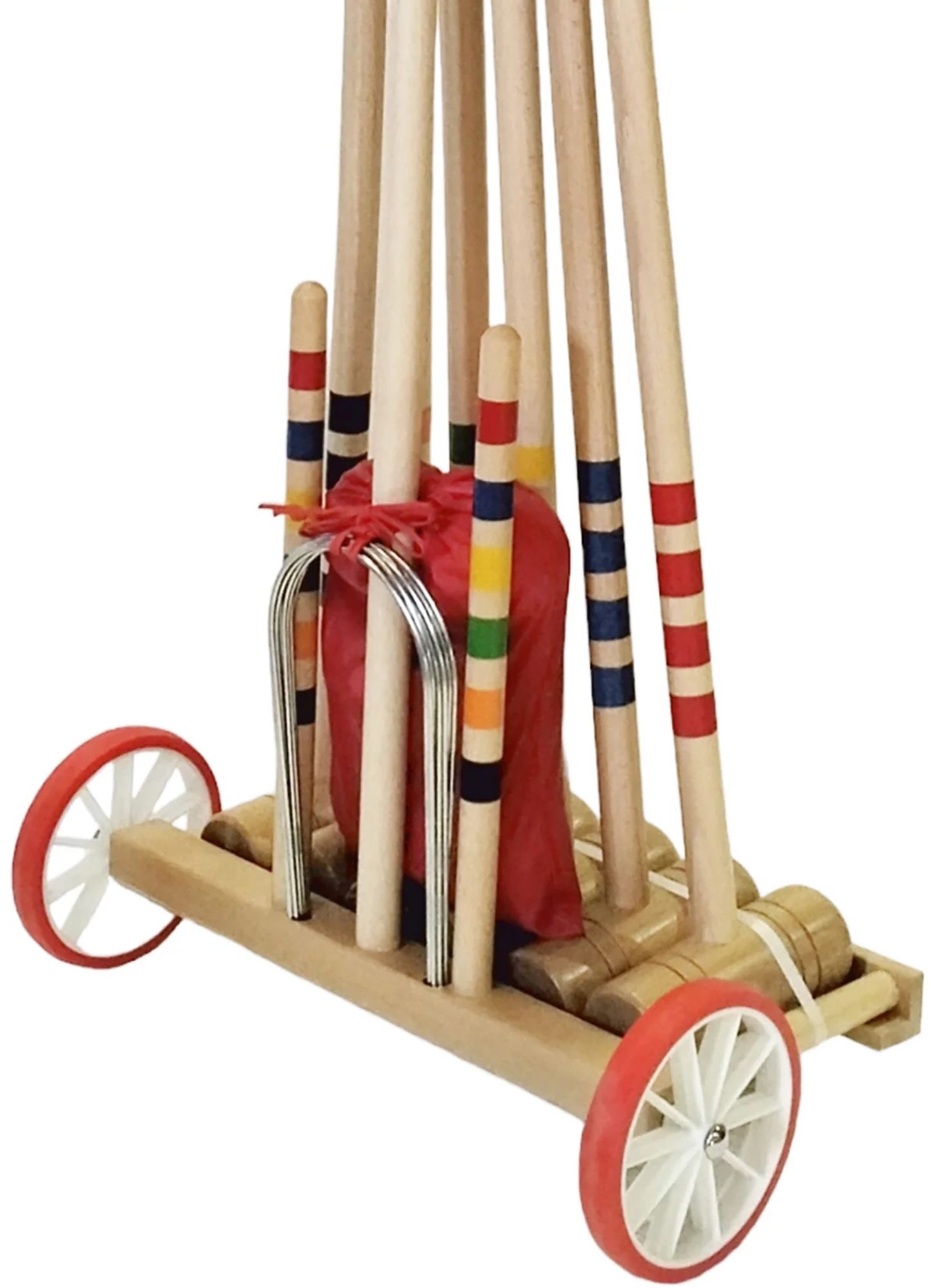Kettler 6-Player Croquet Set with Wooden Trolley product image
