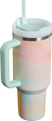 Stanley Dining | Stanley 40 oz Stainless Steel H2.0 FlowState Quencher Tumbler Watercolor Tulle | Color: Blue/Pink | Size: Os | Xkrysstylex's Closet