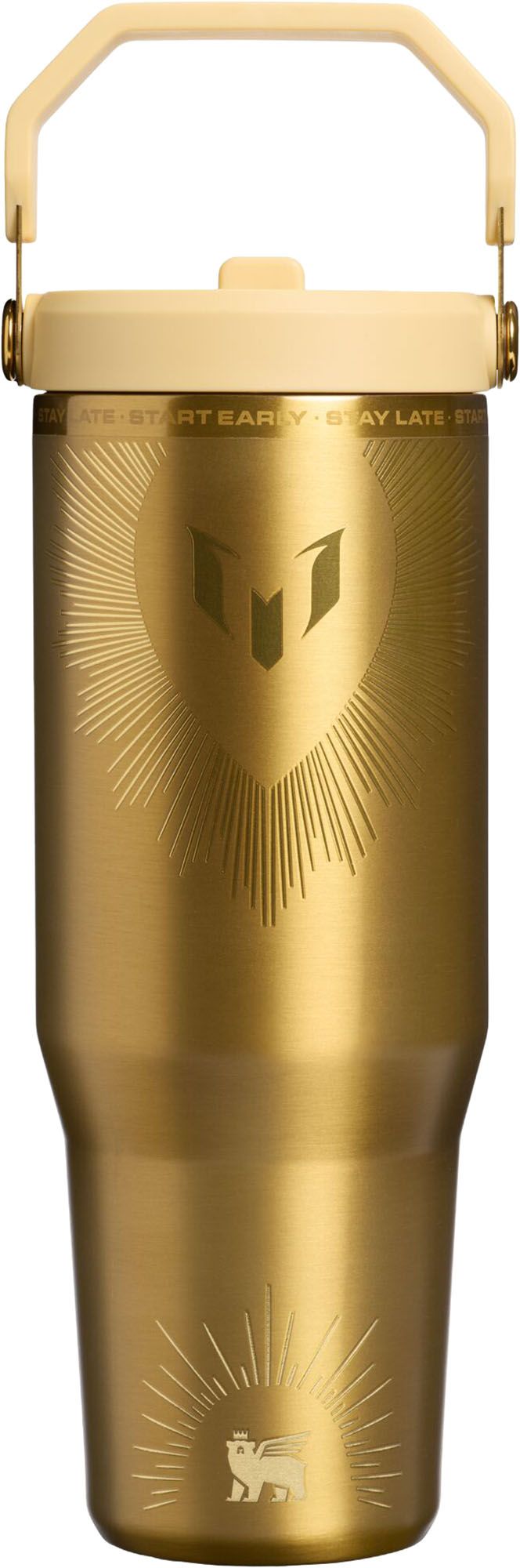 Stanley 30 oz. IceFlow 2.0 Flip Straw Tumbler - Messi x Stanley 1913 Gold product image