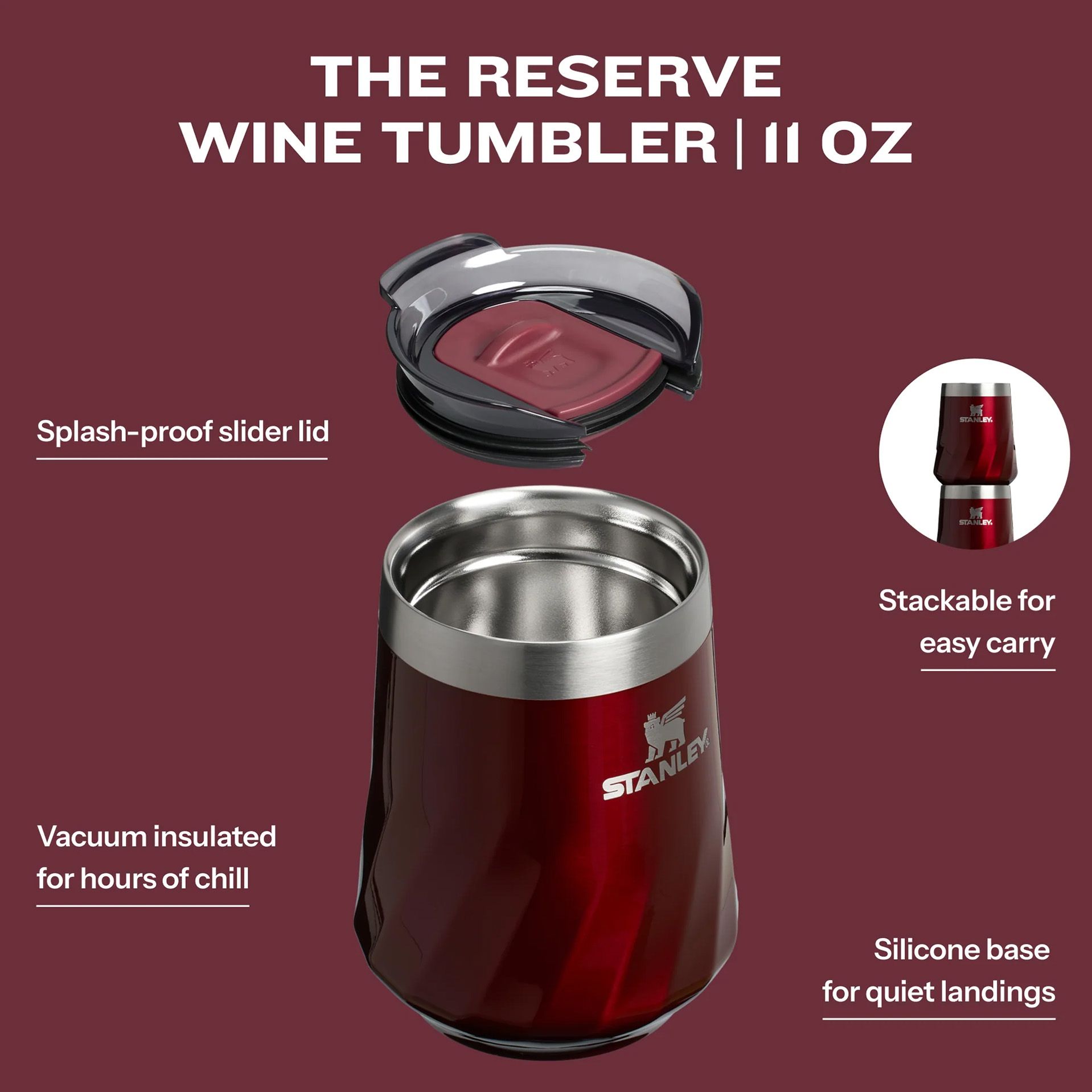 Stanley 11 oz. Reserve Textured Wine Tumbler product image
