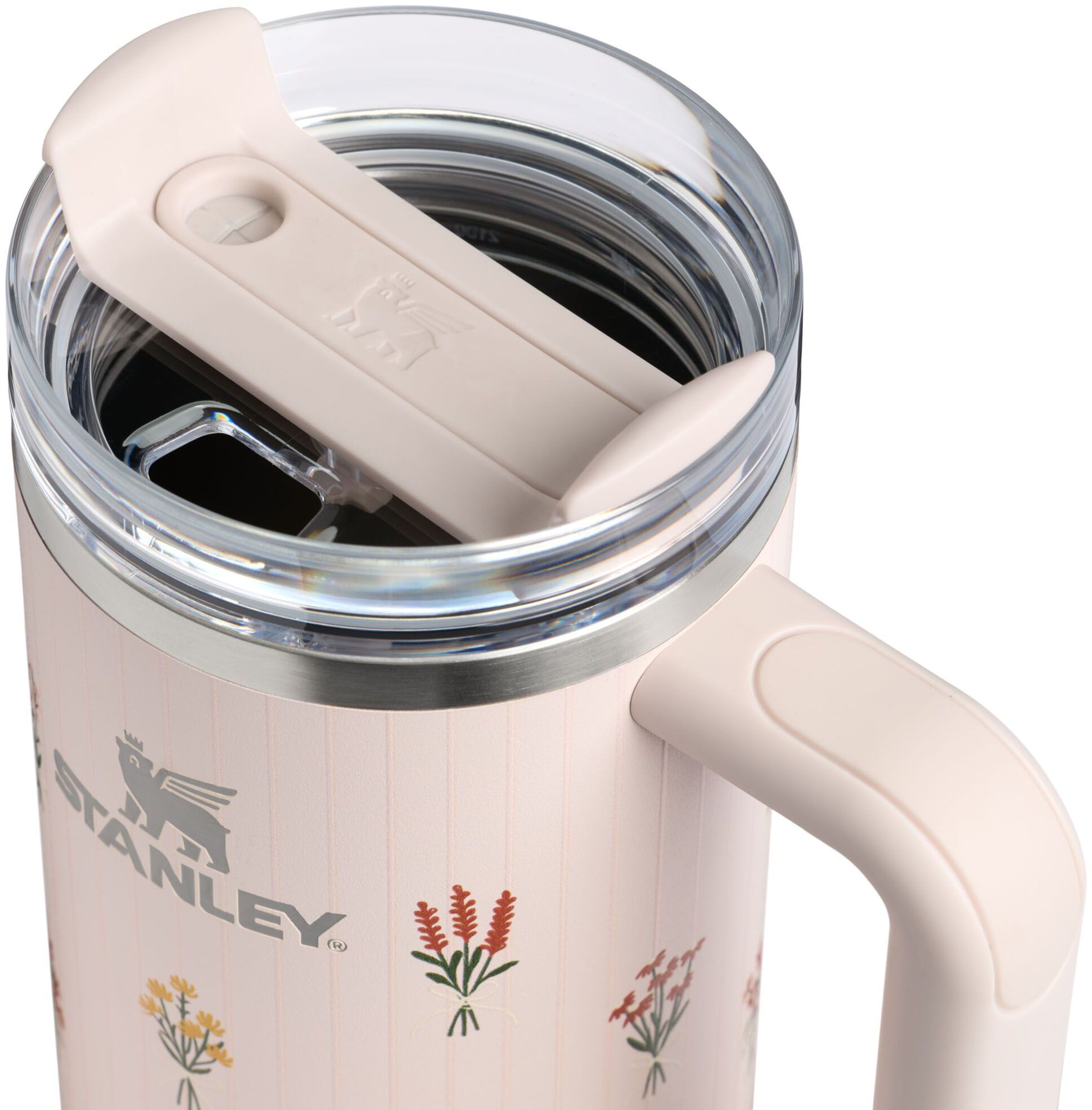 Stanley 40 oz. Quencher H2.0 FlowState Tumbler - Rose Quartz Bouquets product image
