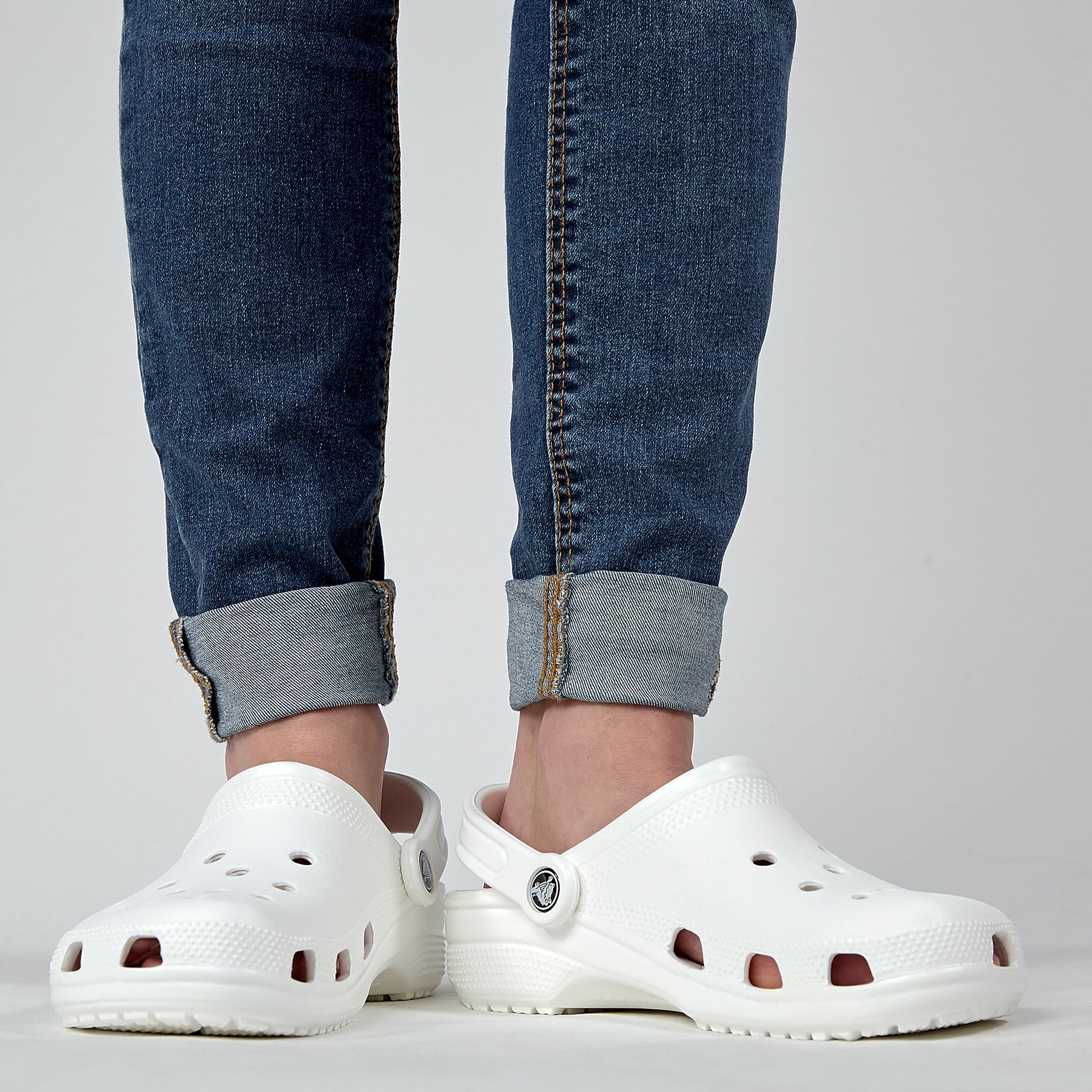 white adult crocs