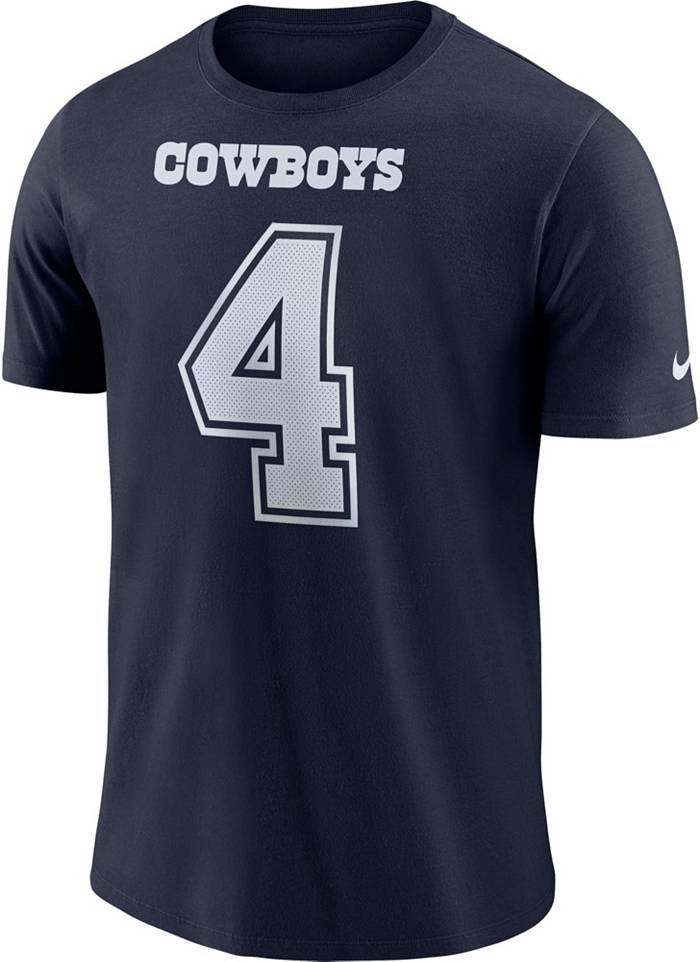 Nike Men's Dallas Cowboys Dak Prescott #4 Pride Navy T-Shirt