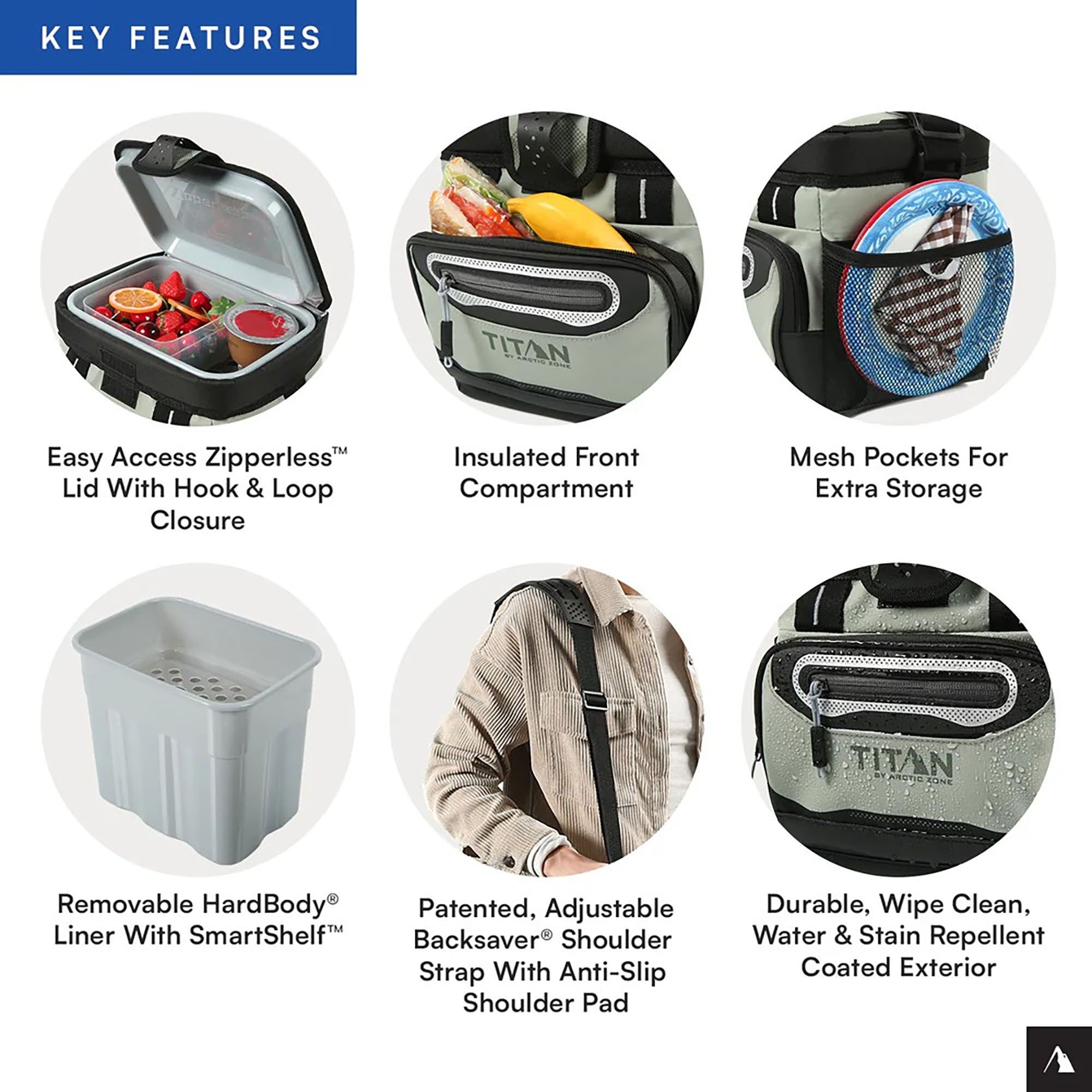 Titan by Arctic Zone 9 Can Zipperless HardBody Cooler product image